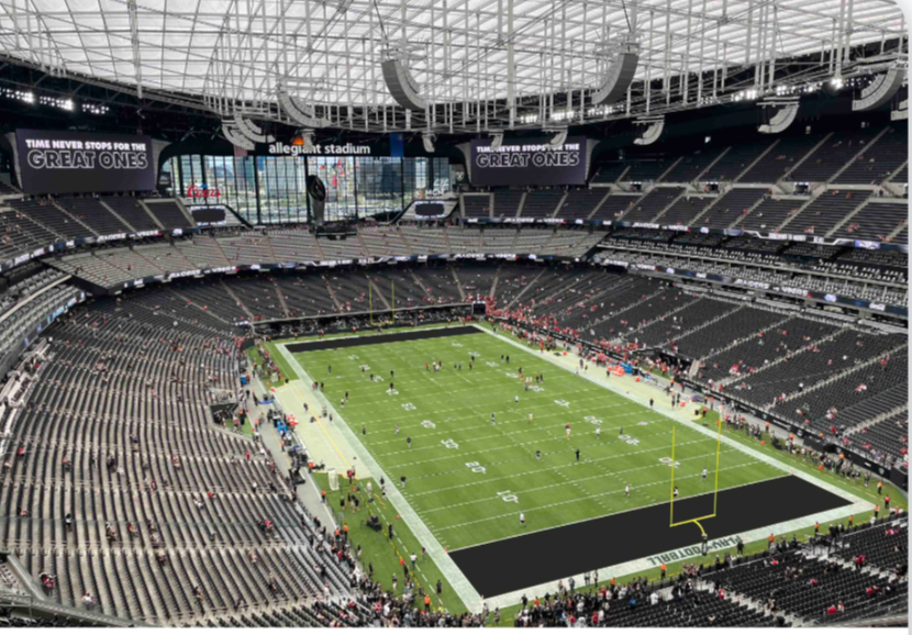 400 Level End to Corner — Allegiant Stadium