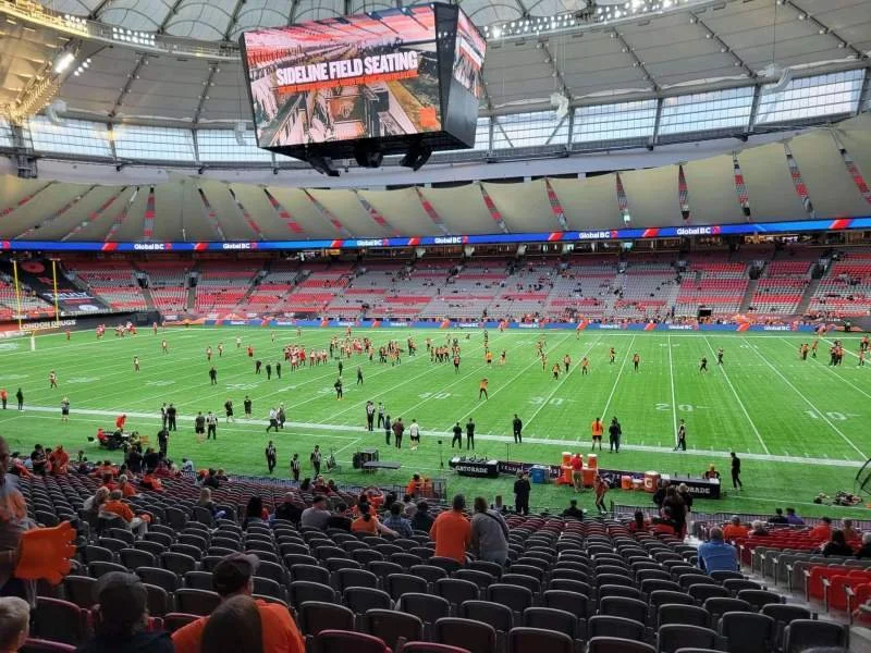 100 Level Sidelines — BC Place
