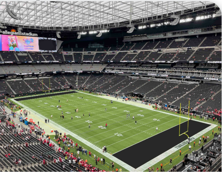 300 Level Endzone/Corner — Allegiant Stadium