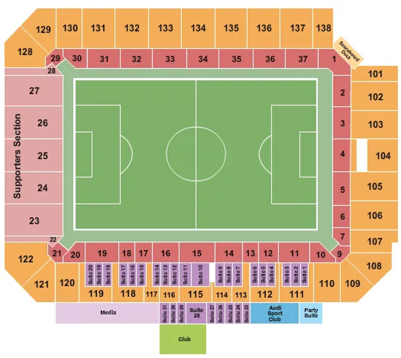 Inter&Co Stadium seating map