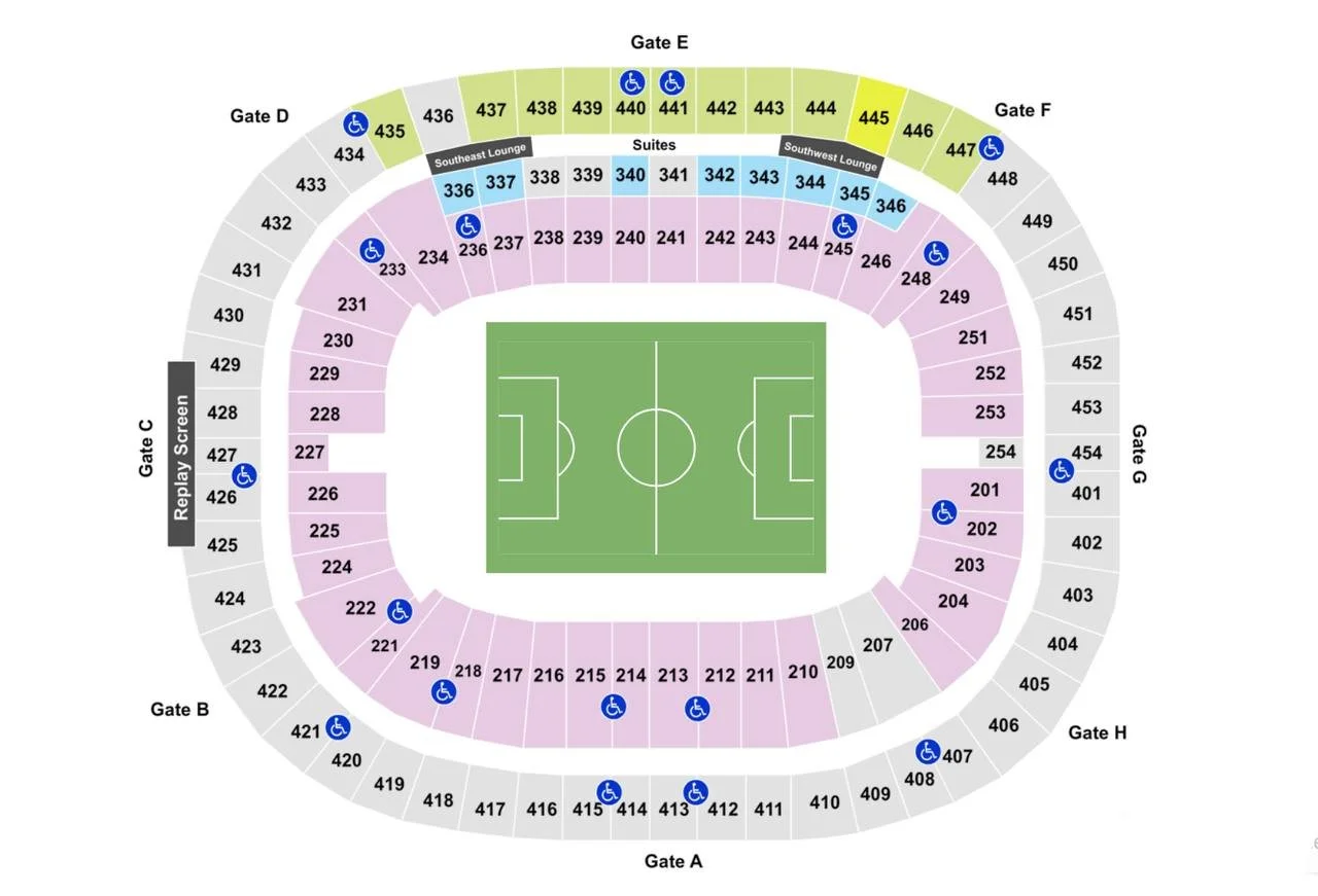 BC Place seating map