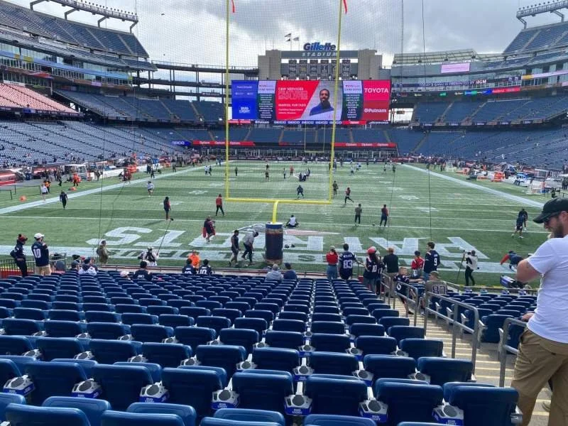 100 Level Endzone — Gillette Stadium