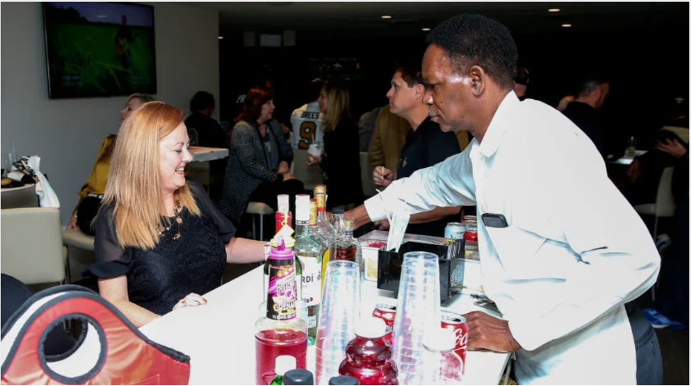 Saints Suite Level — Caesars Superdome