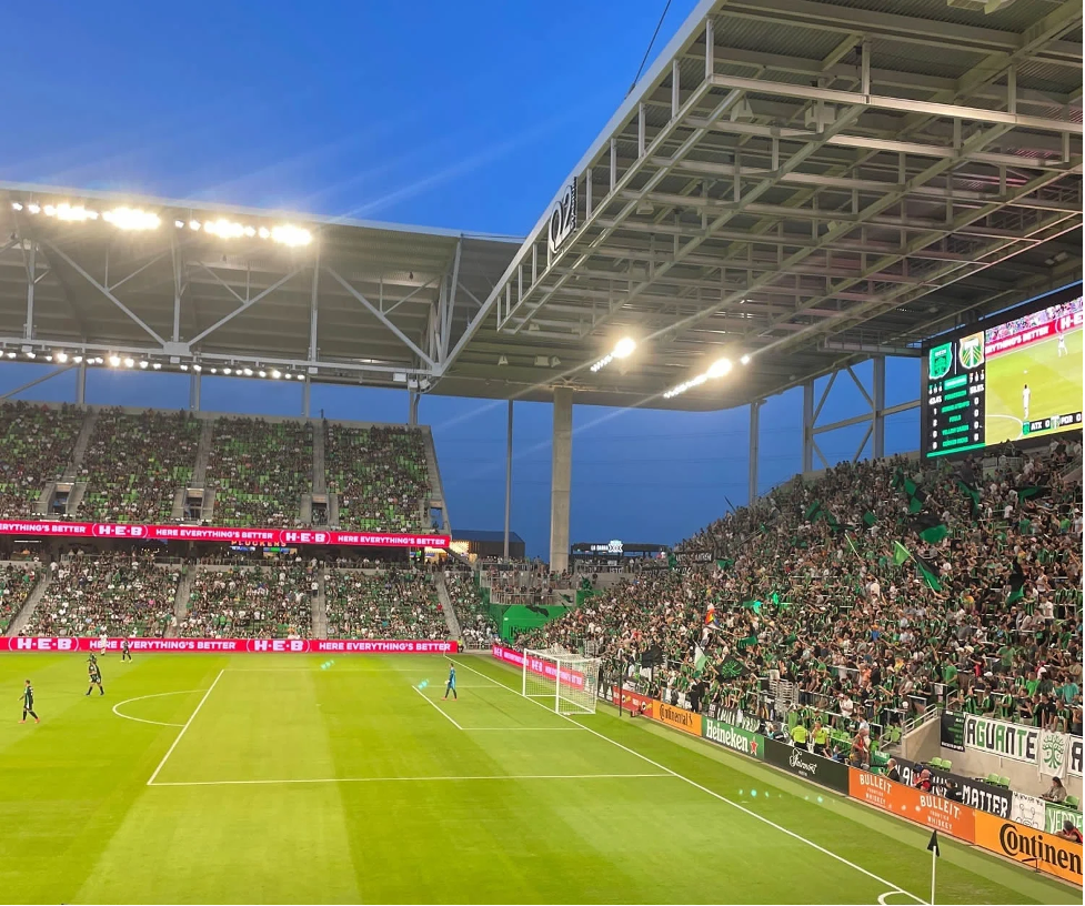 100 Level Corner — Q2 Stadium