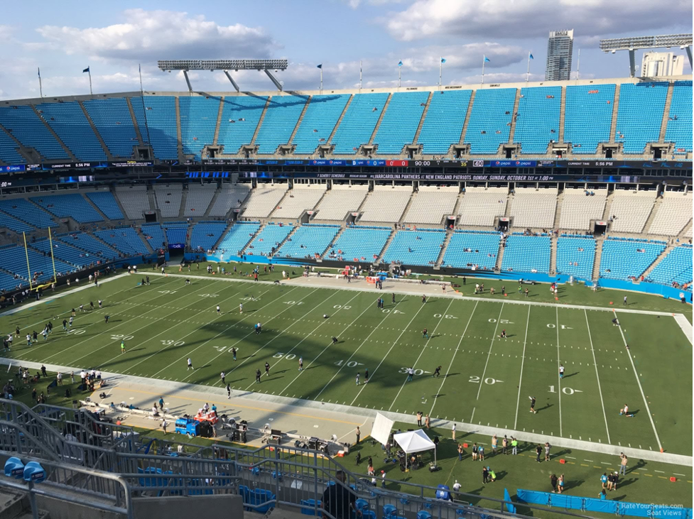 Upper Level Sidelines — Bank of America Stadium