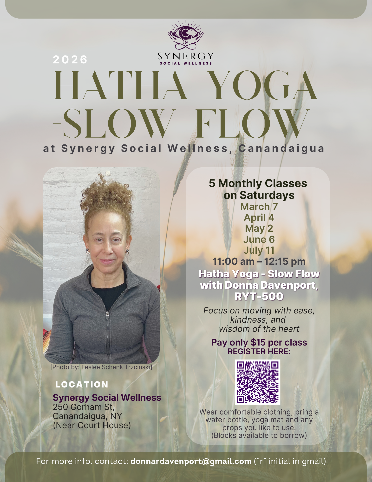 HATHA YOGA – SLOW FLOW – All levels