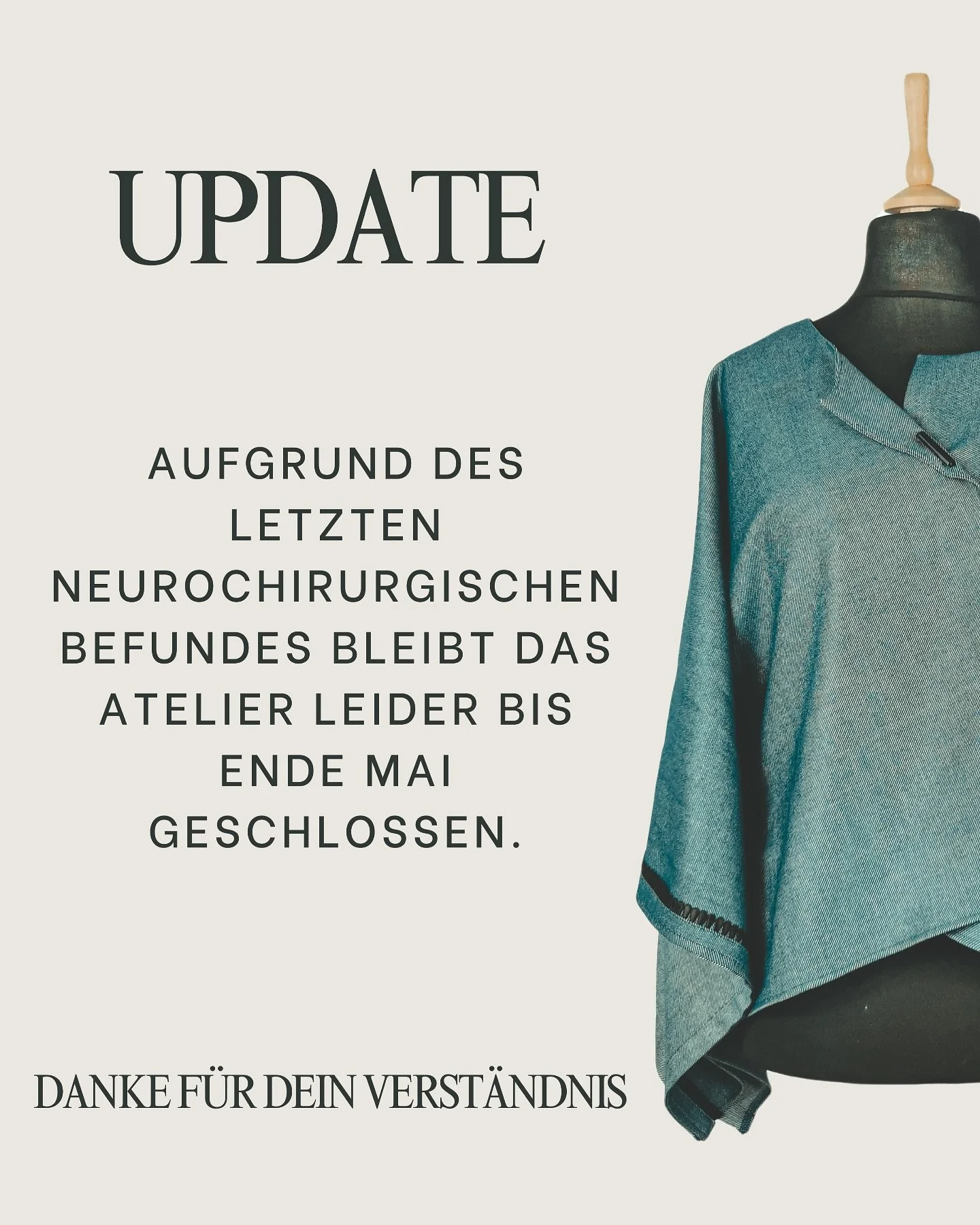 Traurig aber wahr ❤️ 

See you soon und merci 1000 Mal f&uuml;r DEIN Verst&auml;ndnis!

#atelierfeinerzwirn #seeyousoon #healthfirst #wien