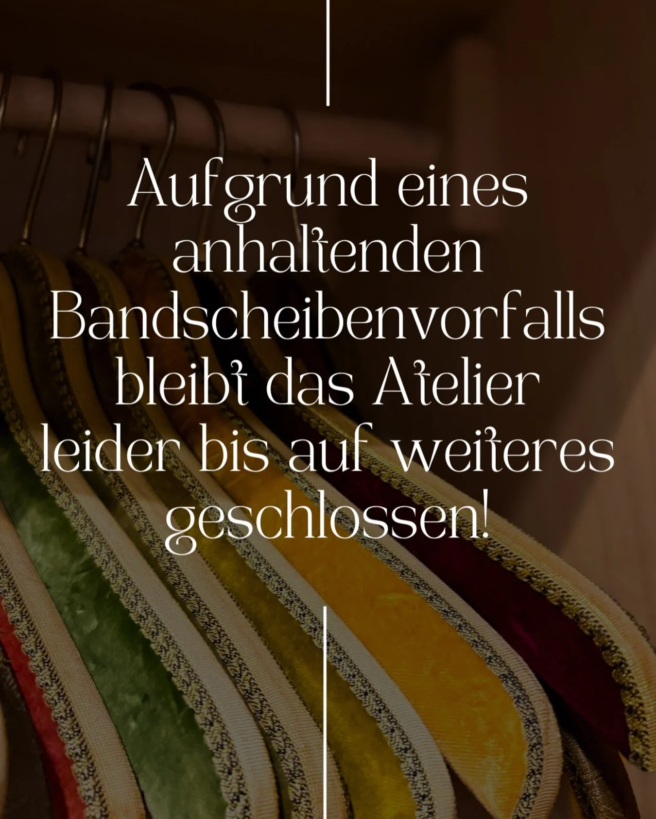 Unfortunately no good news this week but still optimistic to see you soon again ❤️

#stillclosed #seeyousoon❤️ #atelierfeinerzwirn