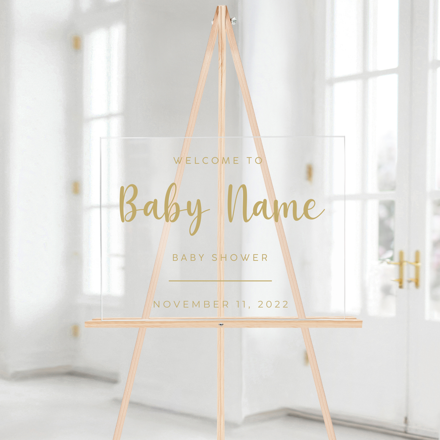 Acrylic Baby Shower Welcome Sign Painted Back Acrylic Welcome Sign Wedding  Acrylic Sign 
