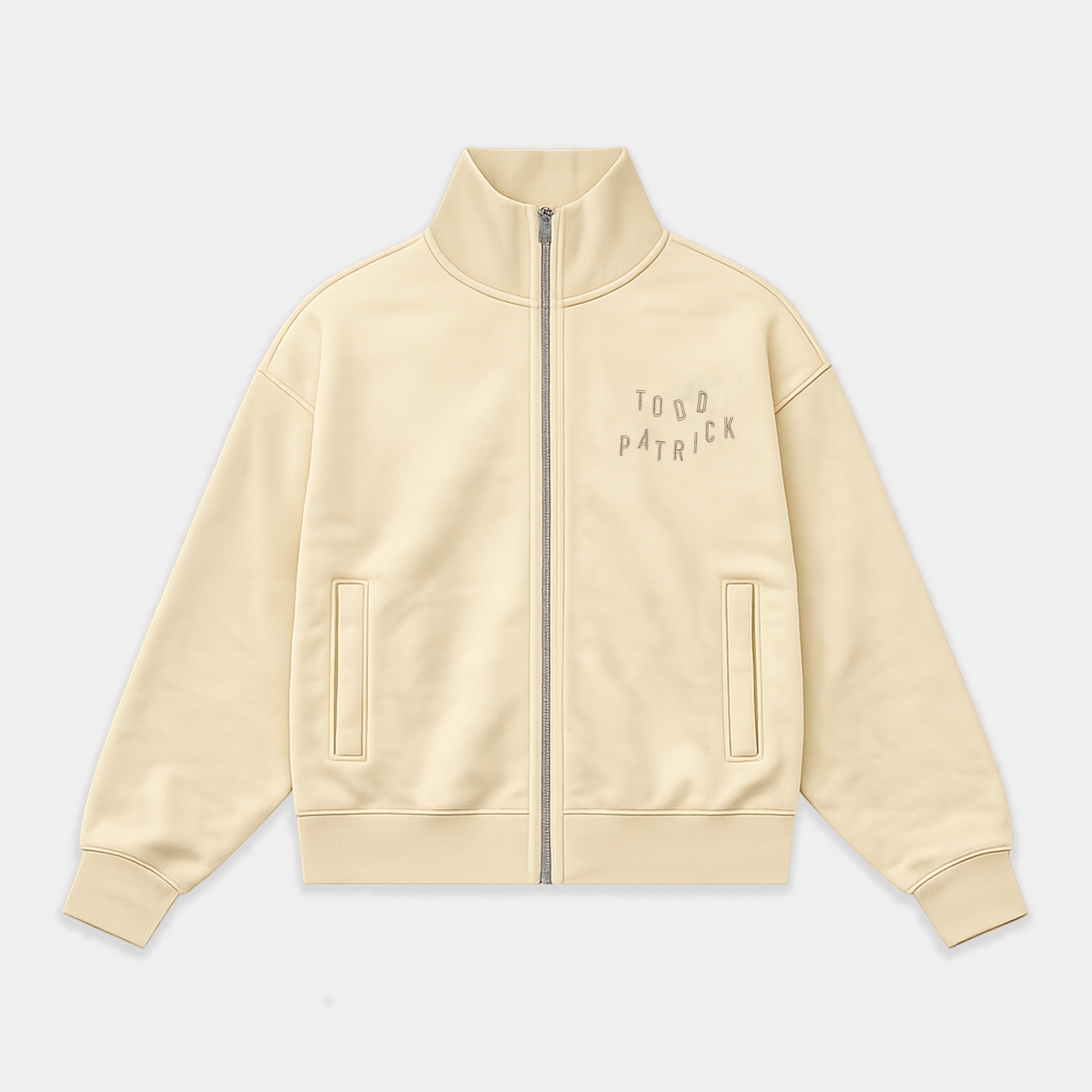 Butter Yellow Zip Track Jacket