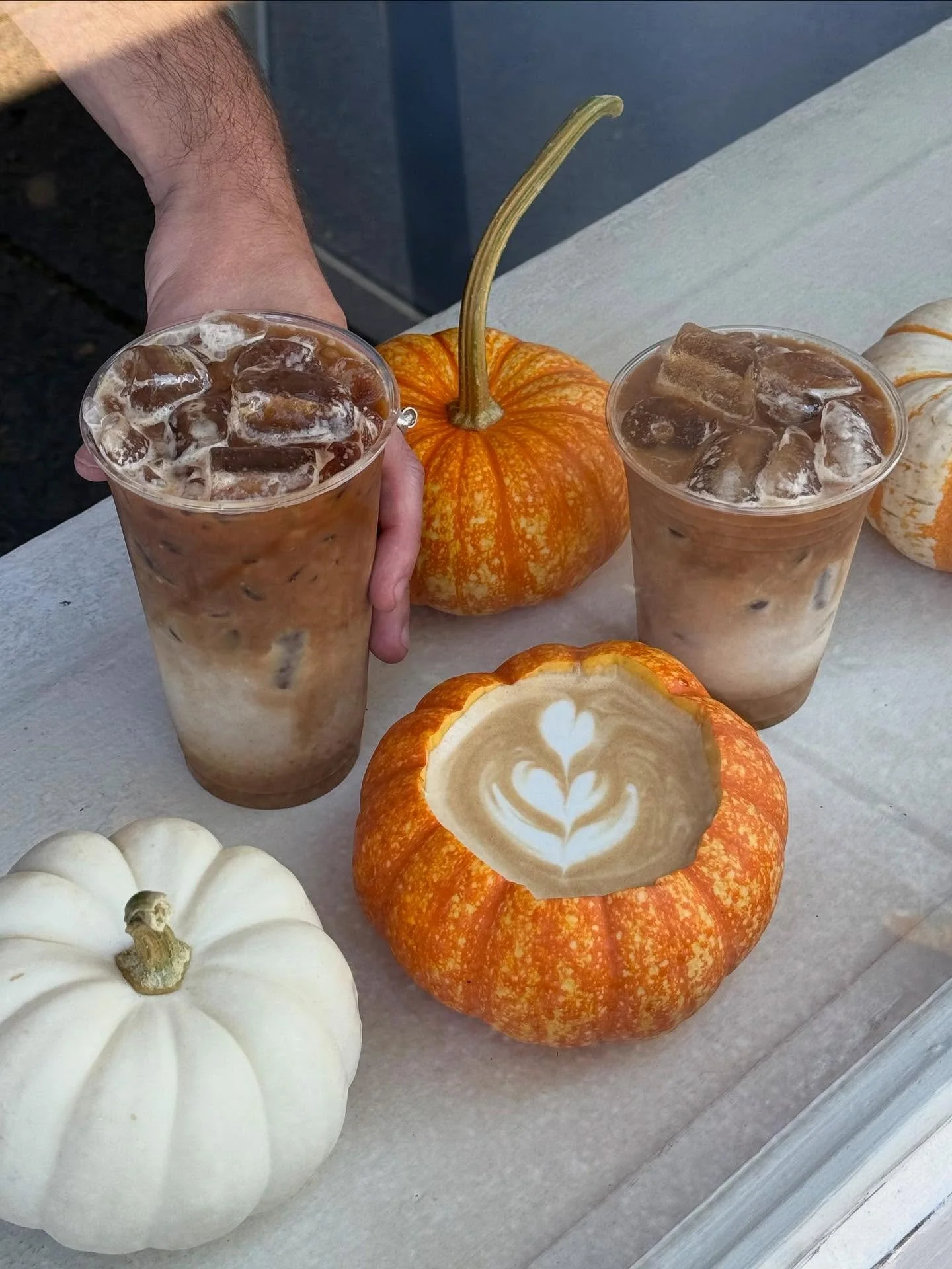 last but certainly not least&hellip; PUMPKIN SPICE 🧡 at all 3 shops. TOMORROW THE 5TH. our fall lineup is complete and we&rsquo;re doing triple barrel backflips 🙂&zwj;↕️