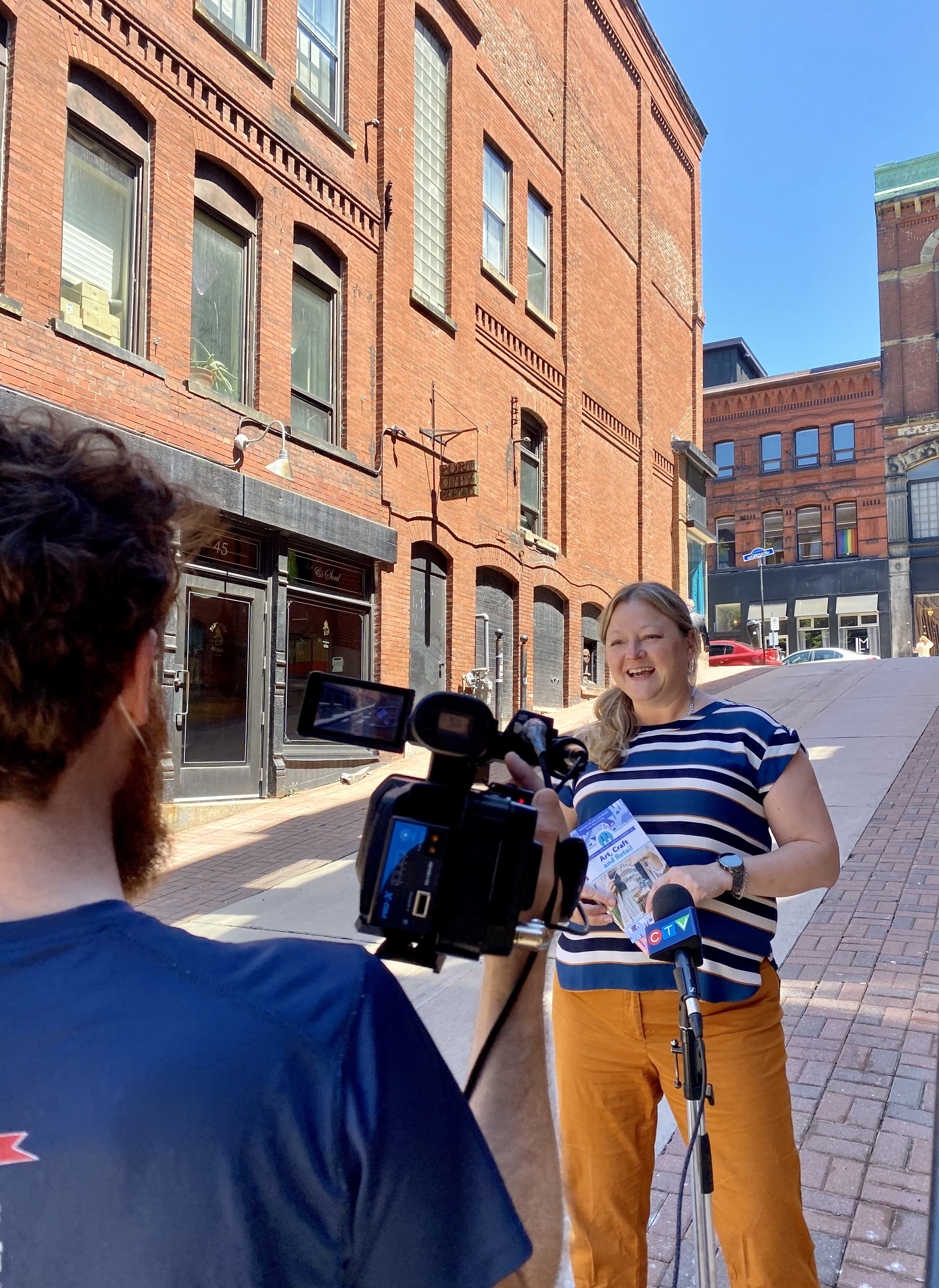 Katie gives an interview