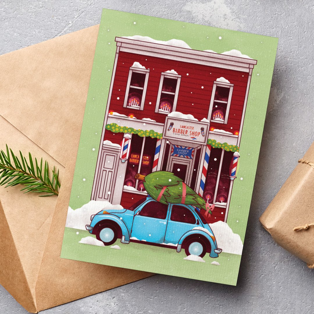 It's that time of year once again! 🚗🎄 Get this iconic Christmas card for everyone on your list. Available at the link in our bio!