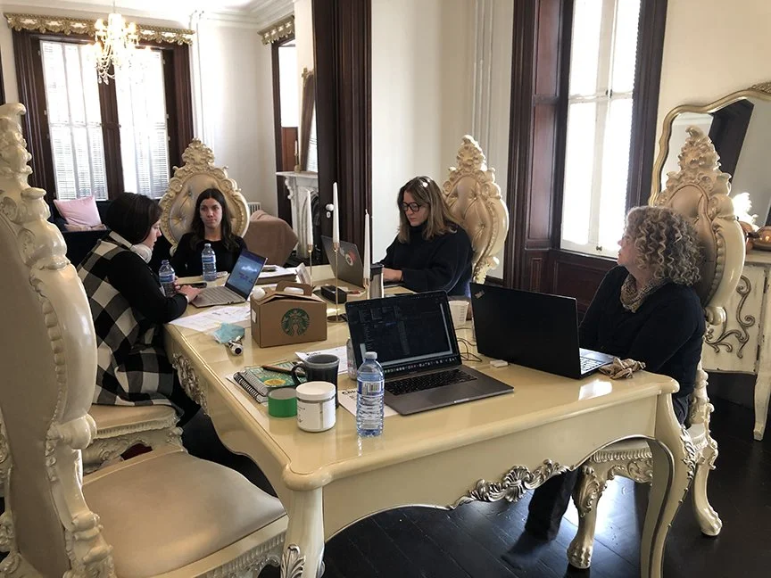 Ladies meet around the table