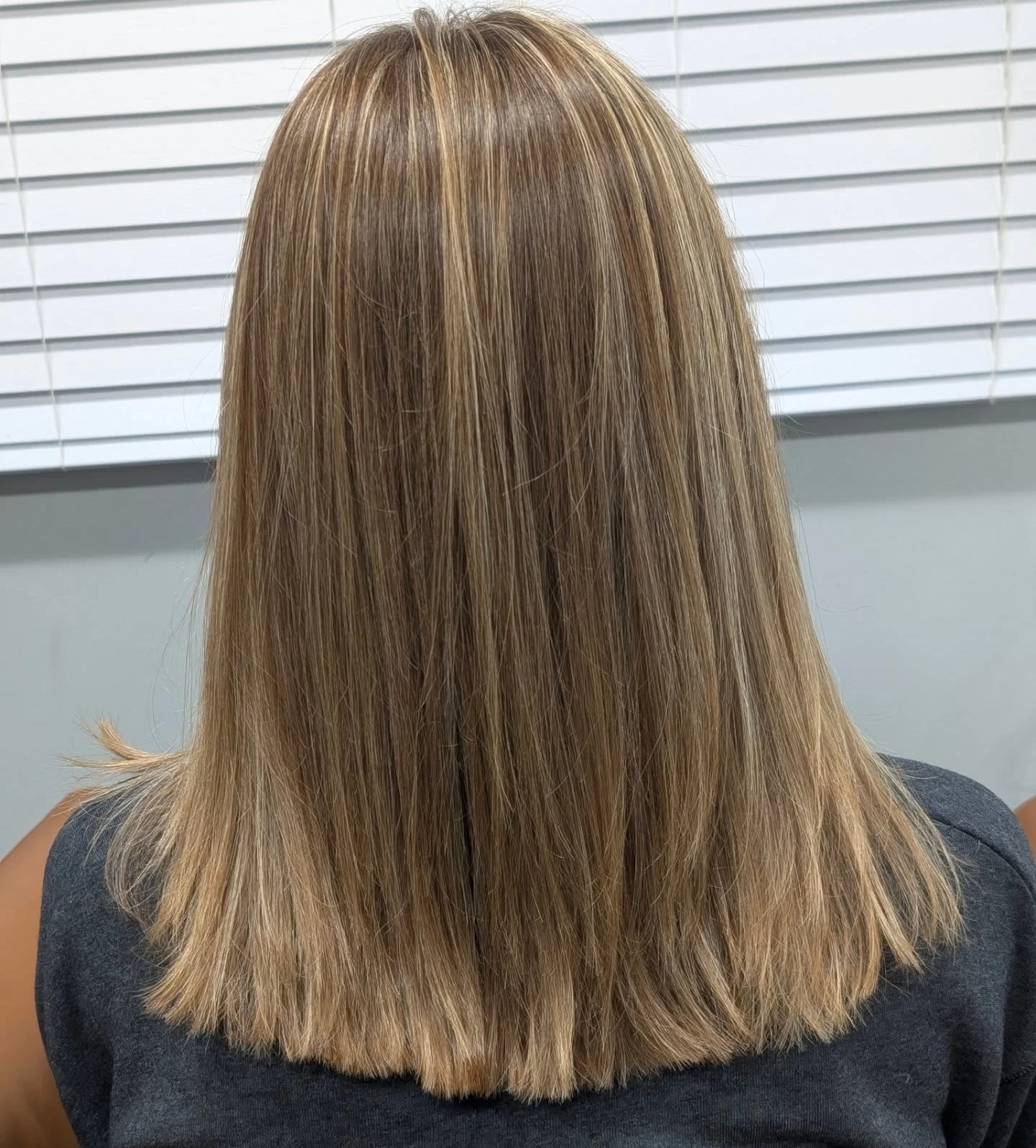 Charlotte's once a year full foil highlights always help brighten up the colder days!! No toner, no filter