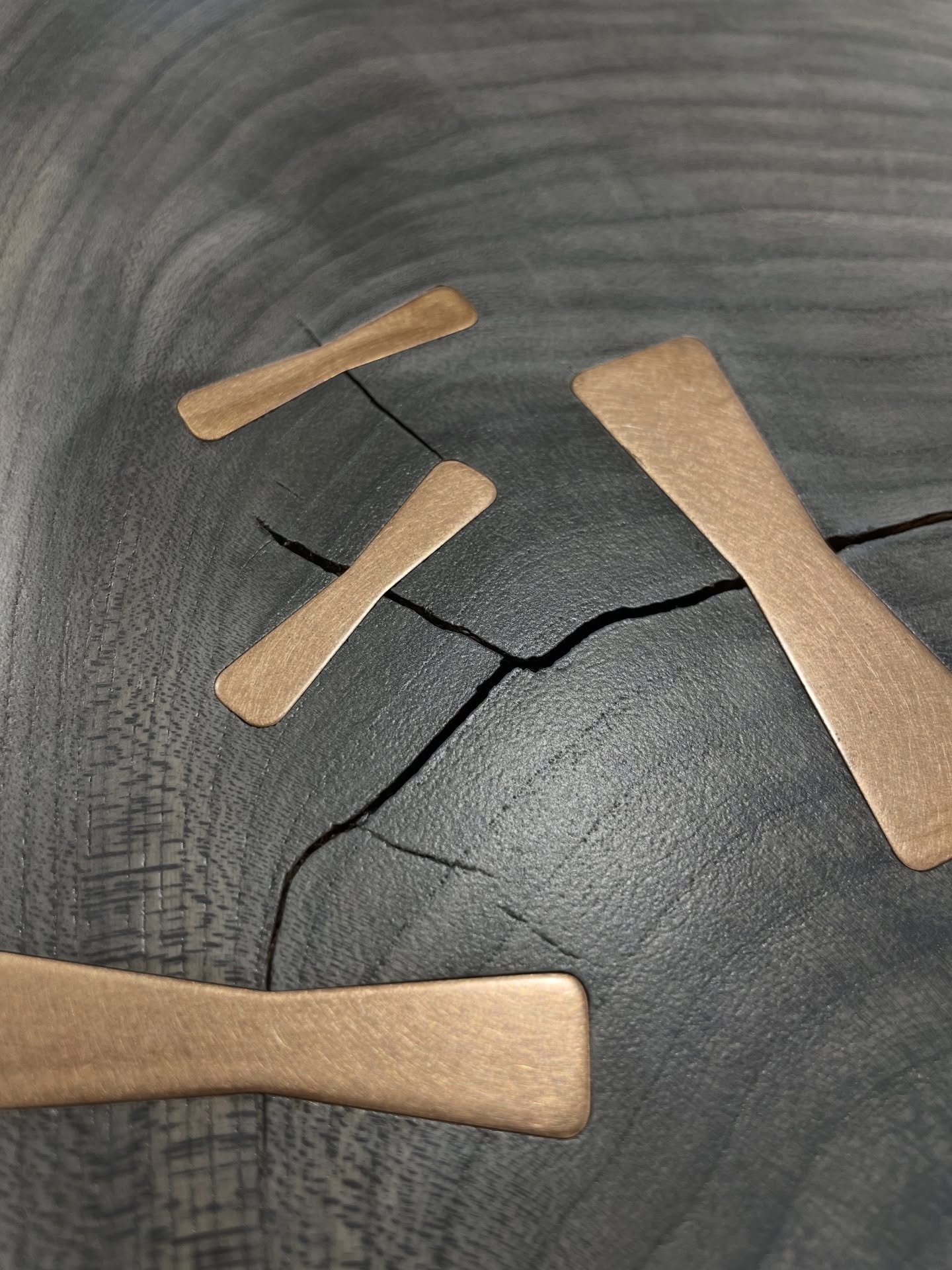 Bronze Butterfly Keys 

For timber with major cracks, checks, or splits, butterfly keys are an ideal way to stabilise and strengthen the wood.They provide a durable, reliable repair that is both functional and visually pleasing.

Made in Scotland 🏴?