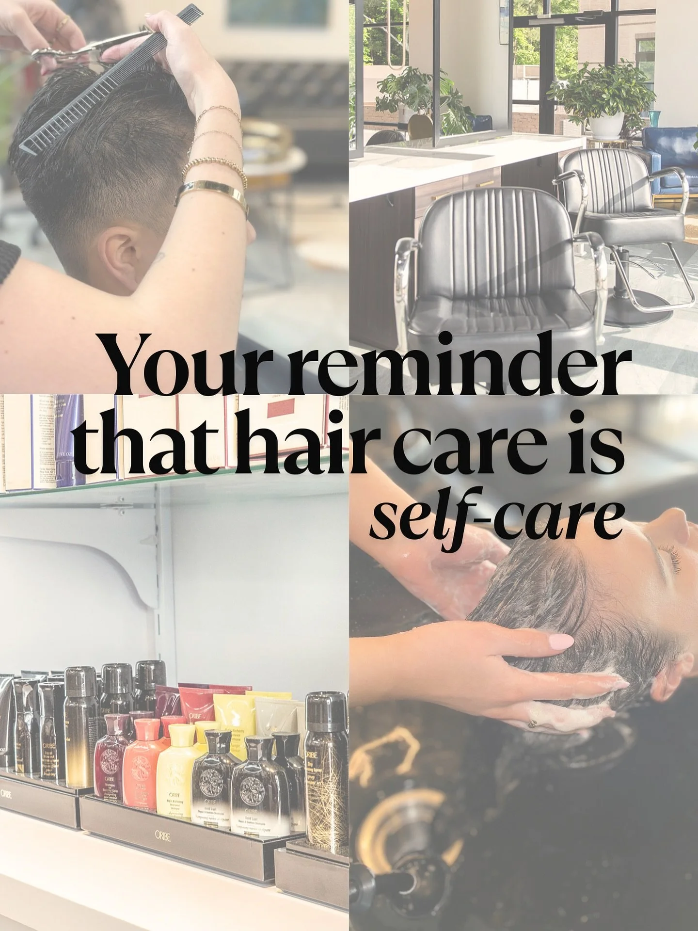 Your reminder that hair care IS self-care! 💆🏼‍♀️
From the calm of a shampoo massage to the confidence after a fresh cut—taking care of your hair is one of the most underrated forms of showing up for yourself.
It’s not “just&