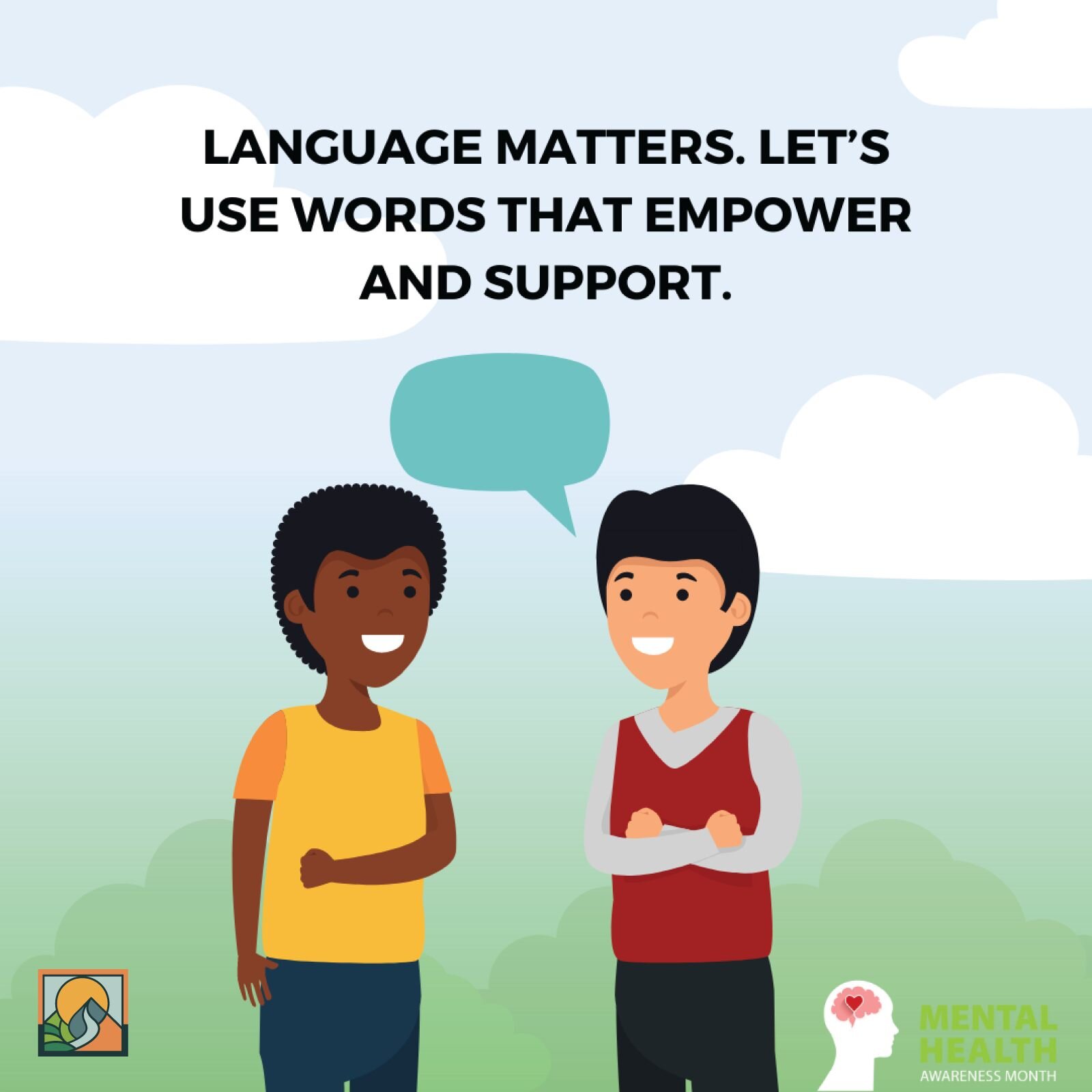 It can be hard to talk about mental health. Get tips on starting the conversation with your friends, loved ones and your community: samhsa.gov/mental-health/how-to-talk. #WordsMatter #Together4MH #MHAM2023