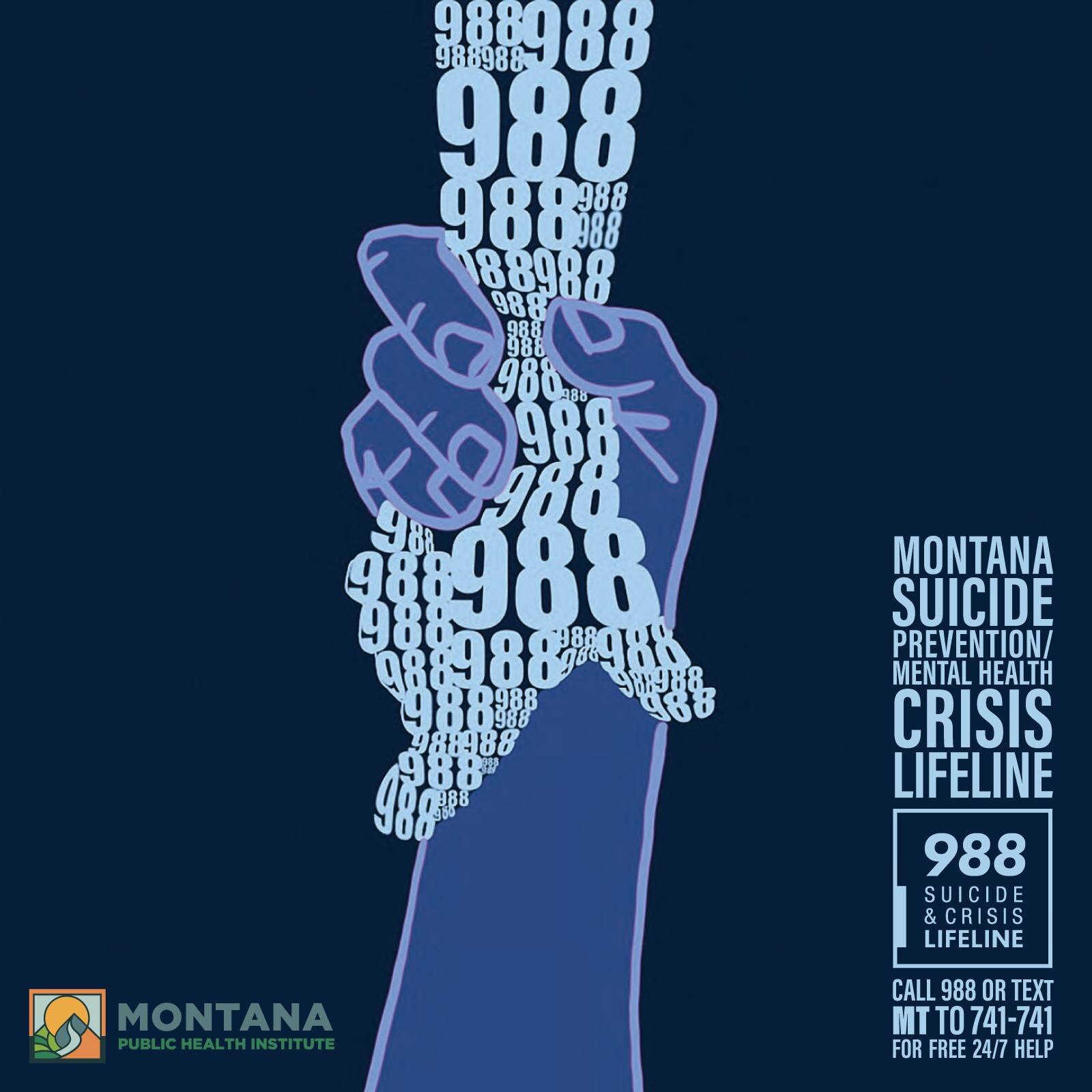 There are many warning signs that a person may be at risk of suicide. If someone you know is talking about or making plans to hurt themselves, take it seriously. Let them know there is hope and encourage them to call 988 or text "MT" to 741