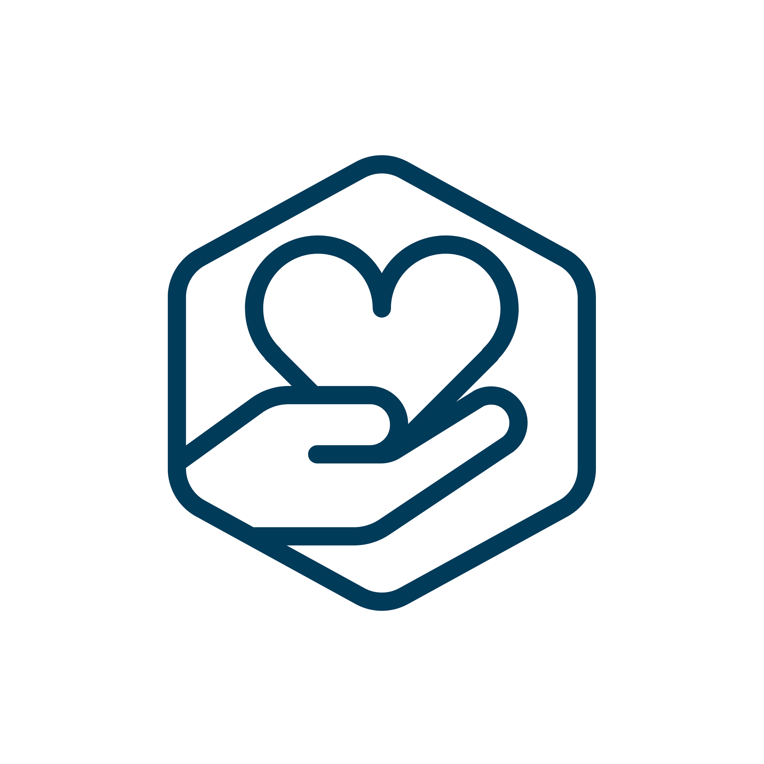 Heart with heartbeat line icon