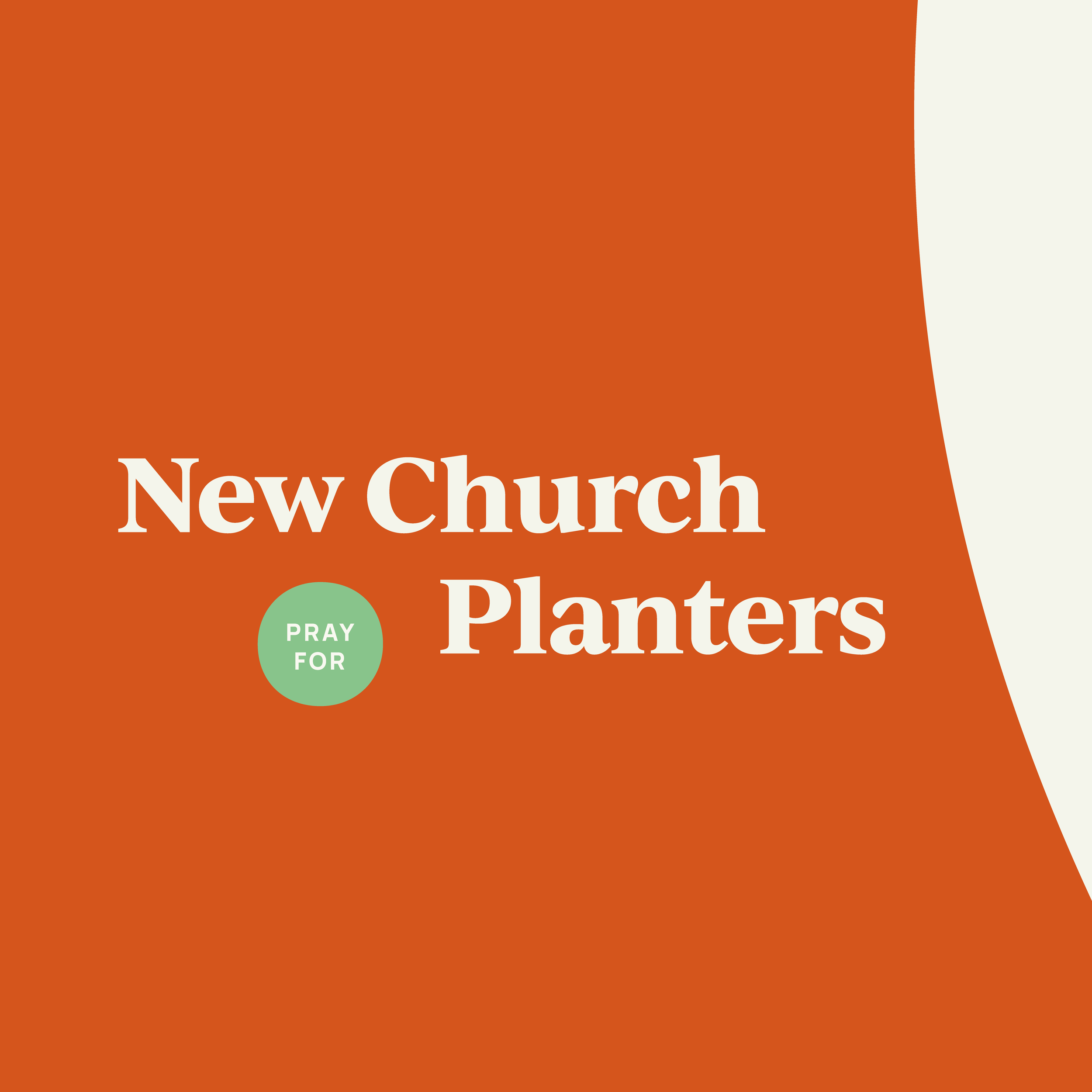 Pray for new church planters