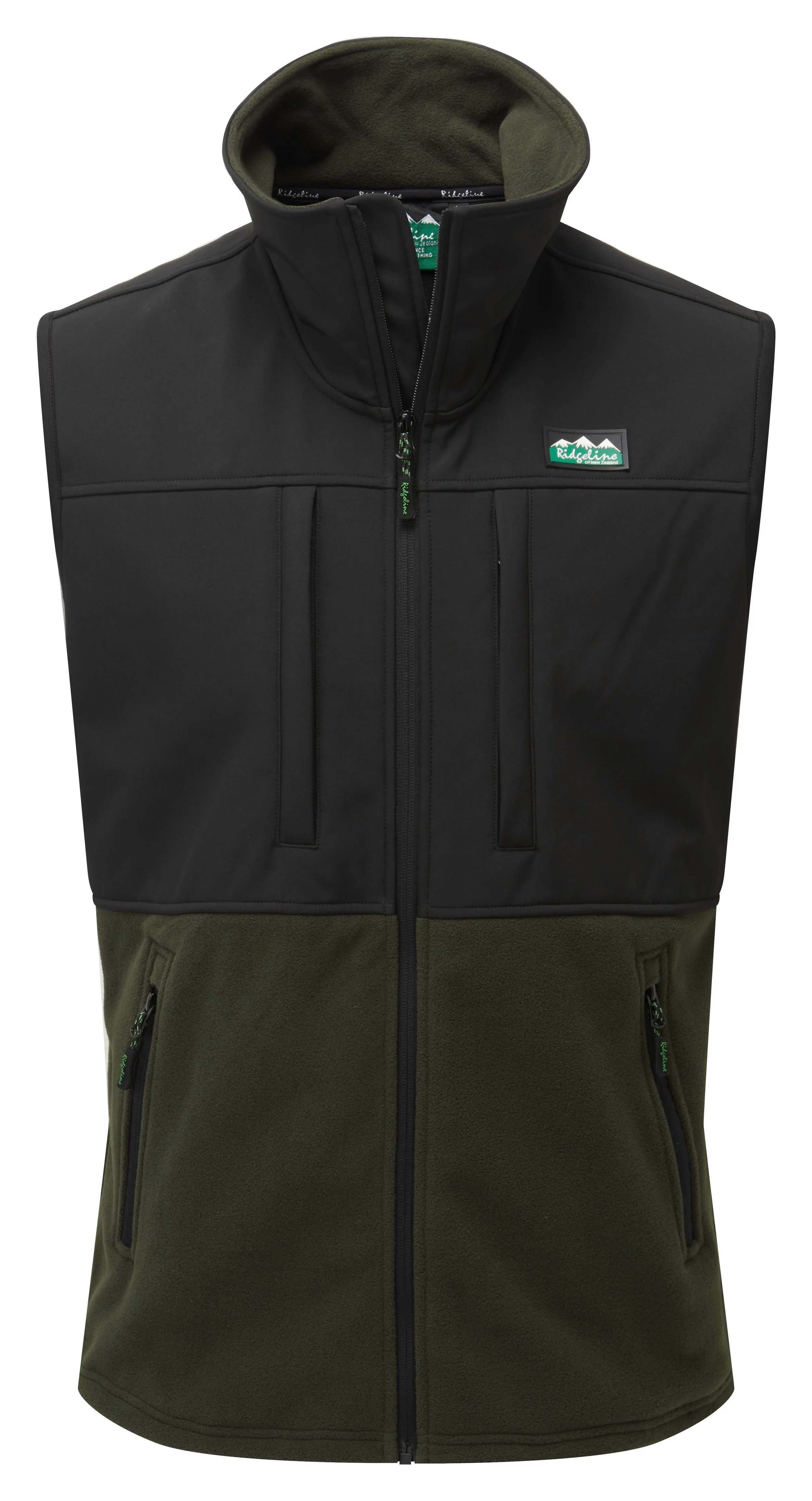 RLCVTHBOB2_Ridgeline_Hybrid_Fleece_Vest_OliveBlack_Front.jpg