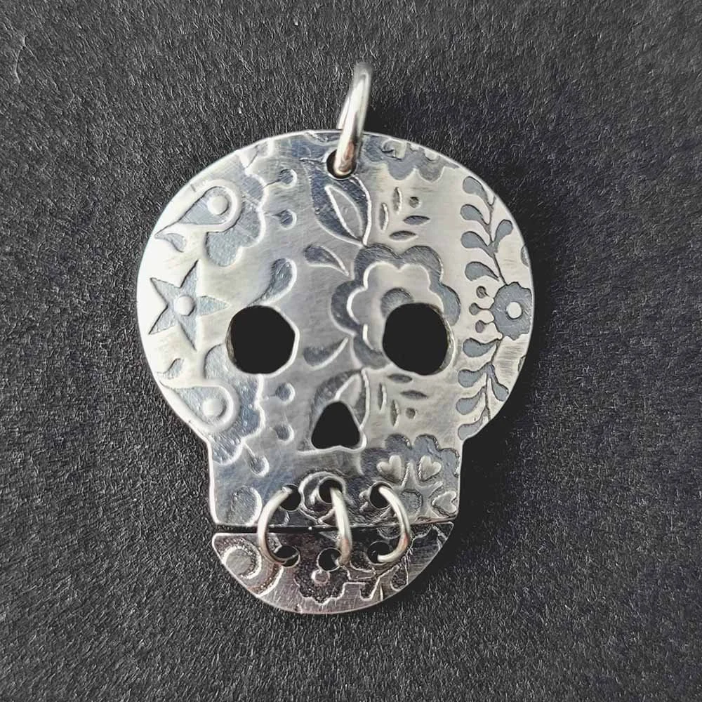 Dia de los Muertos Calavera Pendant