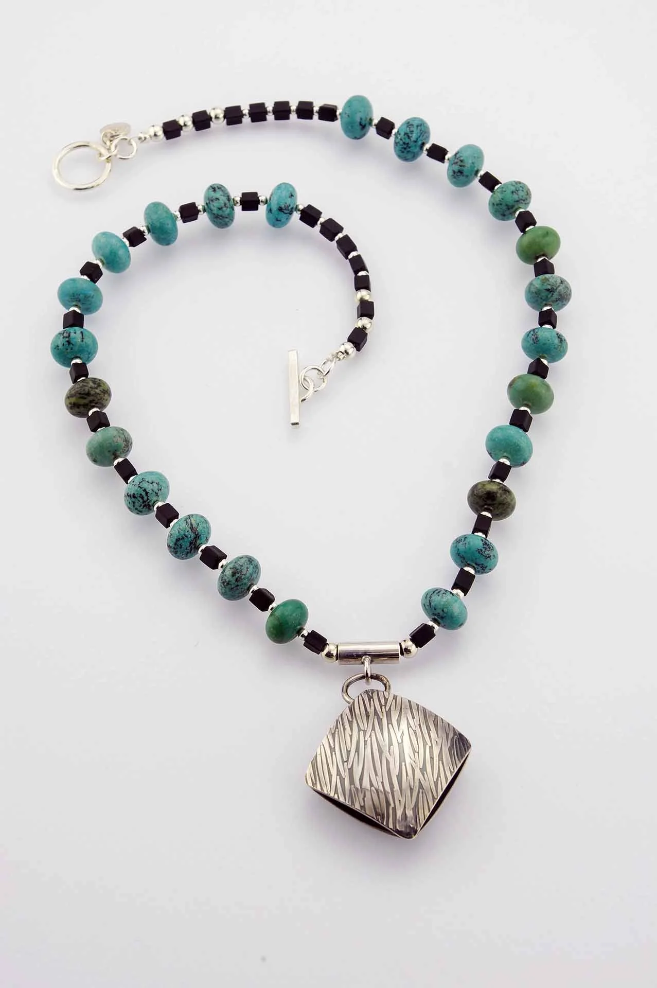 Turquoise and sterling  necklace