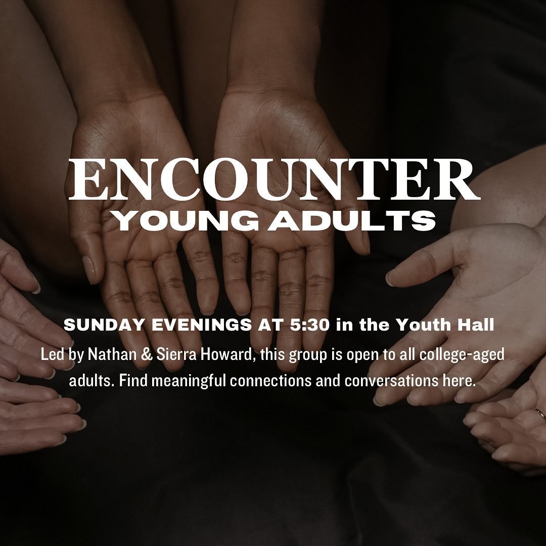We&rsquo;re meeting this Sunday at 5:30 in the youth hall. Contact Nate and Sierra Howard for more information or visit the link in our bio. @encounter_lsc