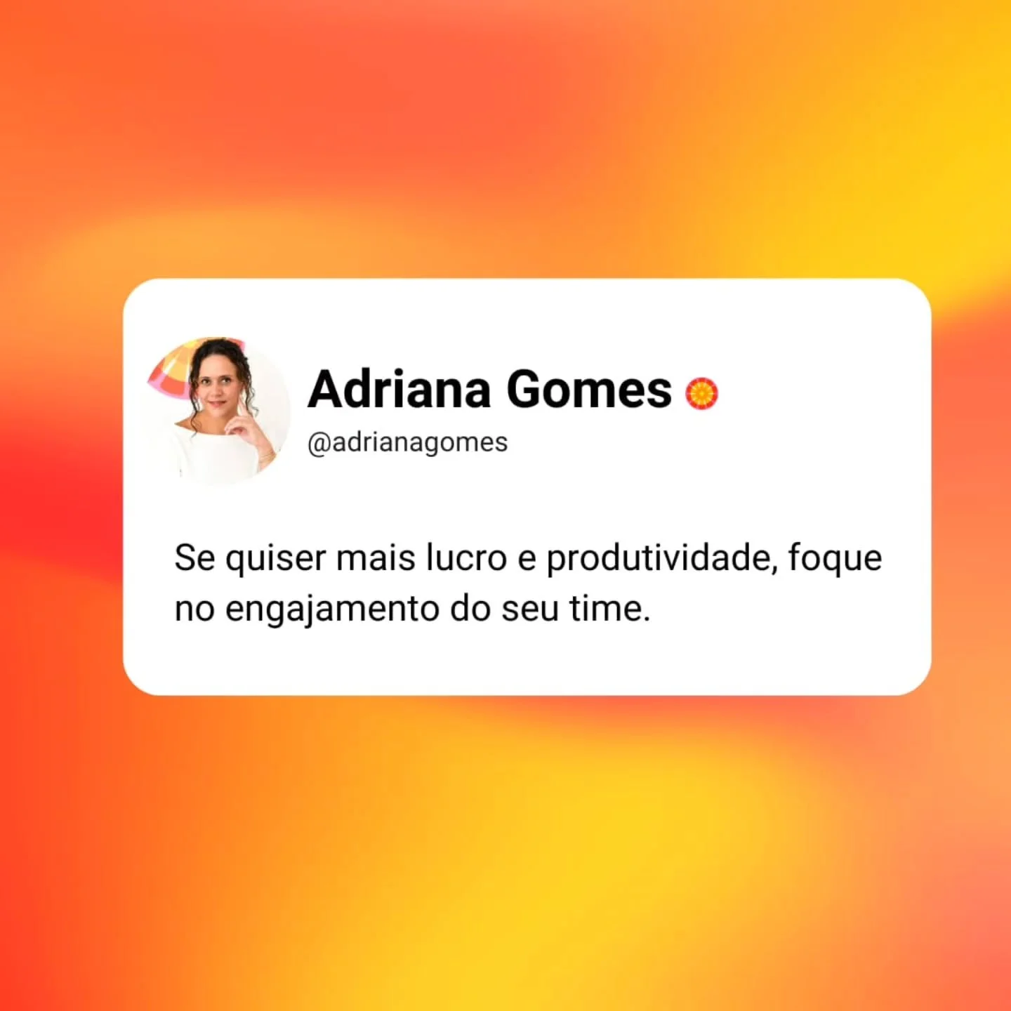 Segundo a Gallup, equipes altamente engajadas apresentam, em m&eacute;dia, 21% mais lucratividade e 17% mais produtividade.

Engajamento n&atilde;o &eacute; um &ldquo;extra&rdquo; dentro da empresa, &eacute; um fator direto de performance.

Al&eacute