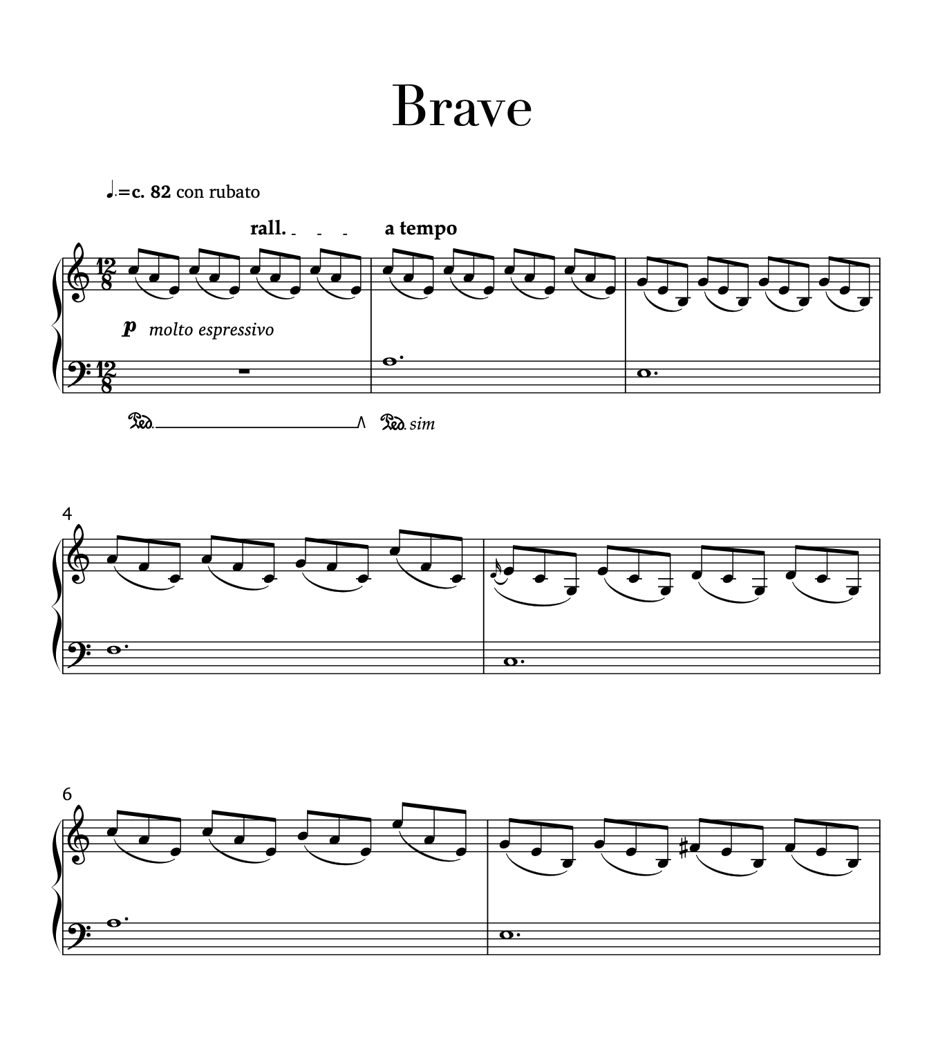 Brave Sheet Music
