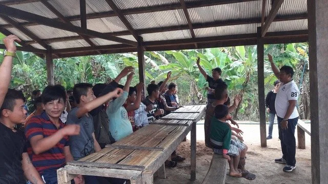 class raising their hand