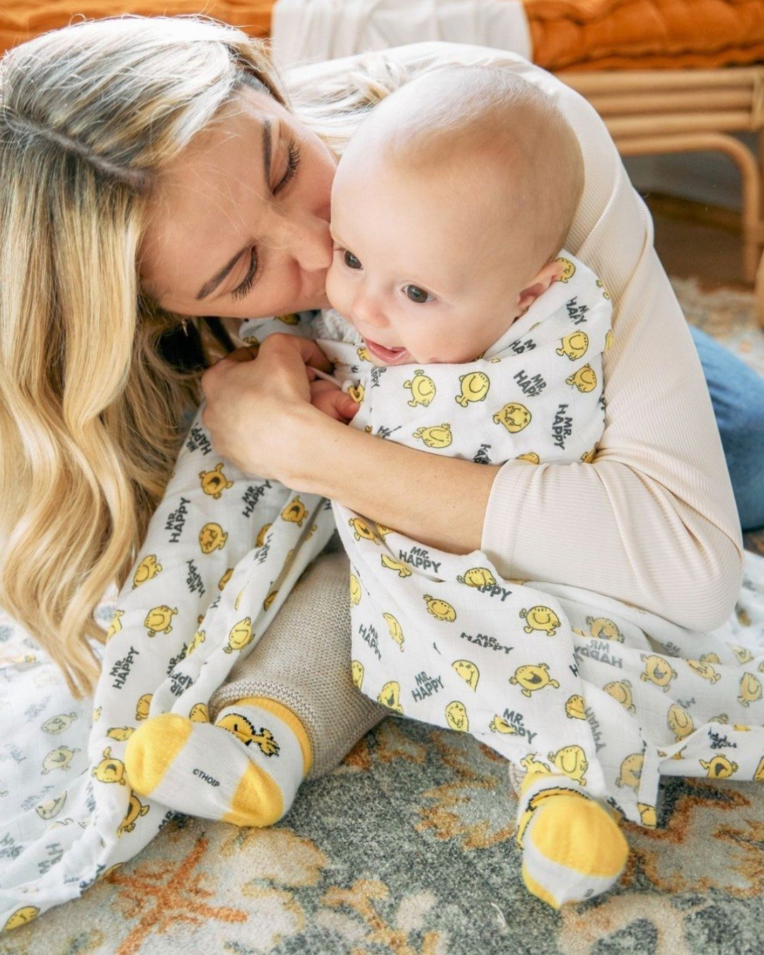 Mr. Men&trade; Little Miss&trade; JuJuBe X Studio Oh! Baby Essentials are sweet and cheerful, perfect for the little ones in your life! Mr. Happy and Little Miss Sunshine designs are featured on high quality blankets, swaddles, teethers and more! Sho