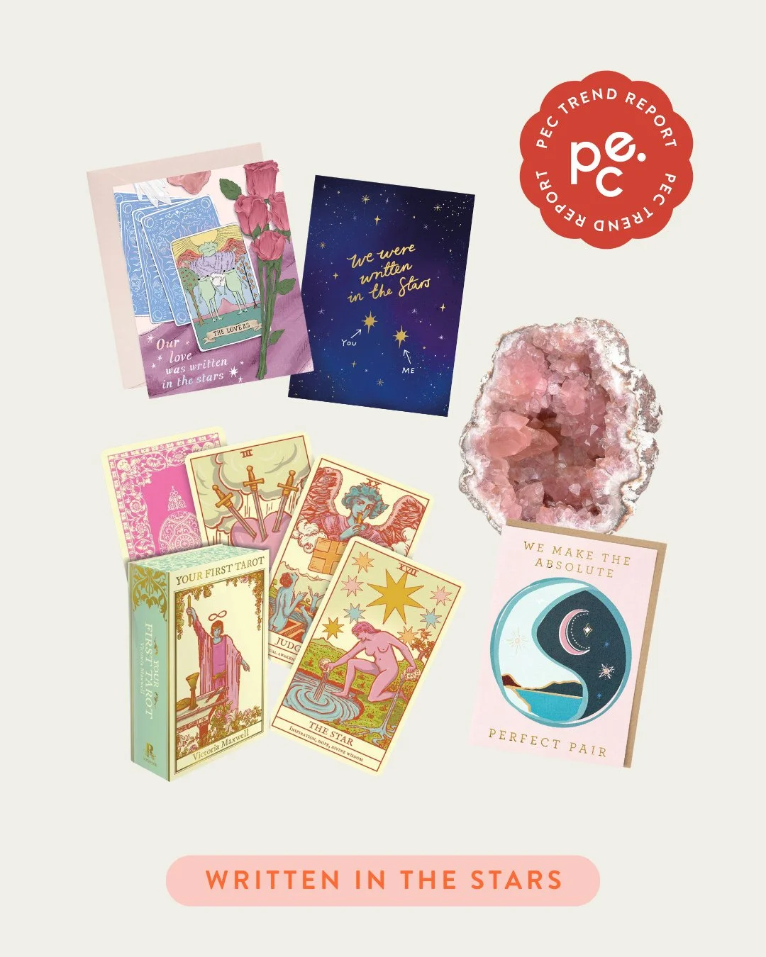 This Spring trend is out of this world 🪐🔮 Tarot cards, charging crystals, and somatic stretching - if you know what any of this means you're in the woo woo crowd (and so are we). This season we're seeing so many designs featuring imagery with star