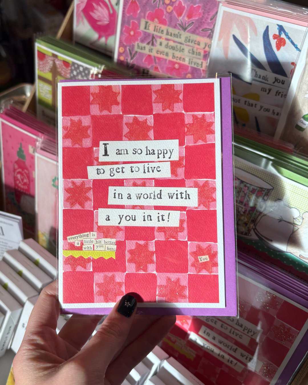 How lucky are we to have your support? Card by @curlygirldesign at @relishmuskoka ⁠
⁠
#papereclips⁠
#greetingcard⁠
#stationerylover⁠
#curlygirldesign⁠
#canadianhouseofpaper⁠