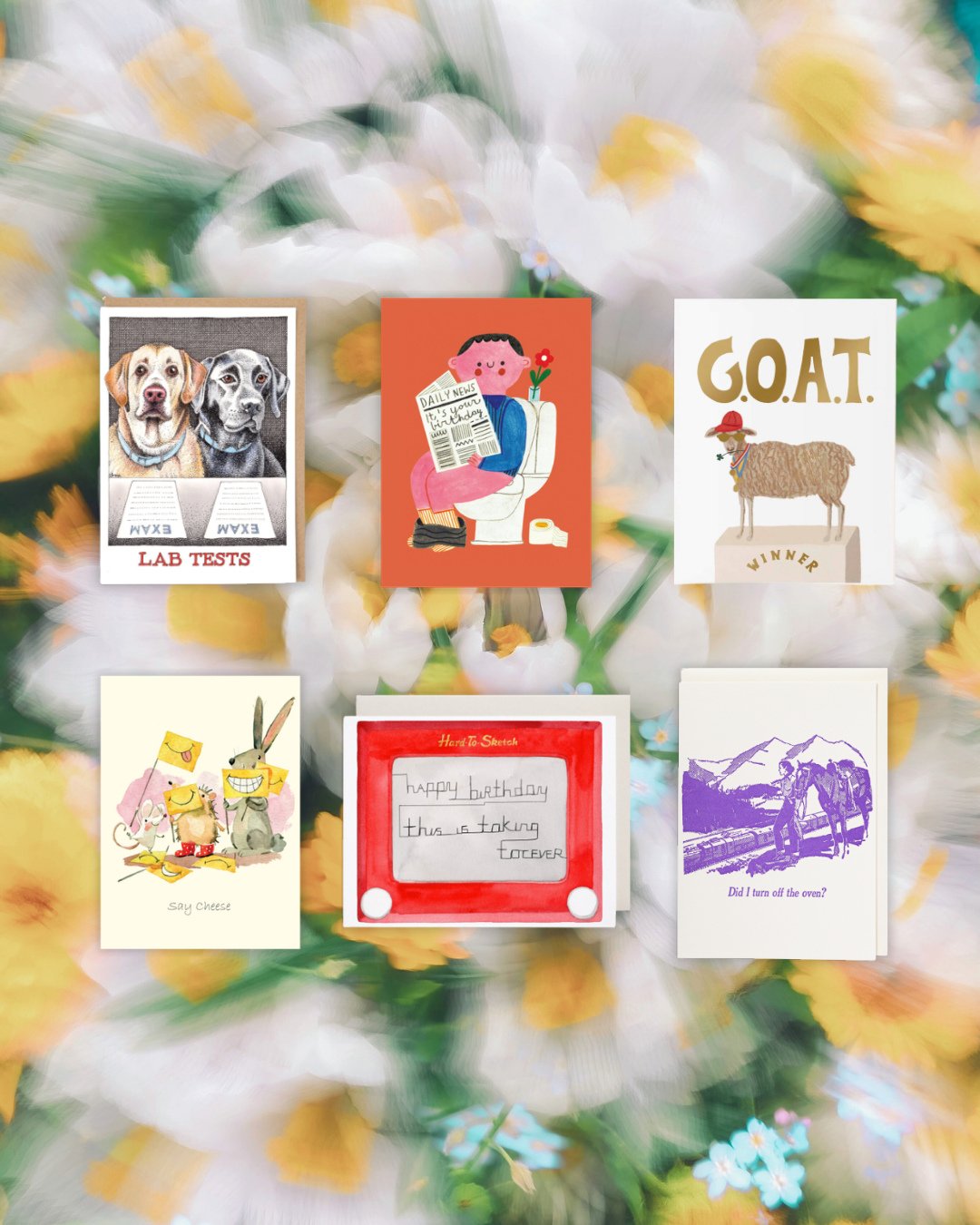 A little humour goes a long way 😁⁠
⁠
Funny greeting cards are always a hit with customers. These designs from the Paper E. Clips Collection are sure to bring some smiles!⁠
⁠
#papereclips #greetingcards #stationerynerd #funnycards #cardwall #wholesal