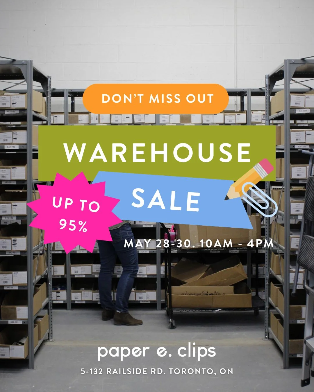 The countdown is ON! Our annual Warehouse Sale is less than a week away. Major markdowns on stationery and gift, hidden gems, and serious deals await. Share this with a friend who loves design-led products, greeting cards for every occasion, and all 