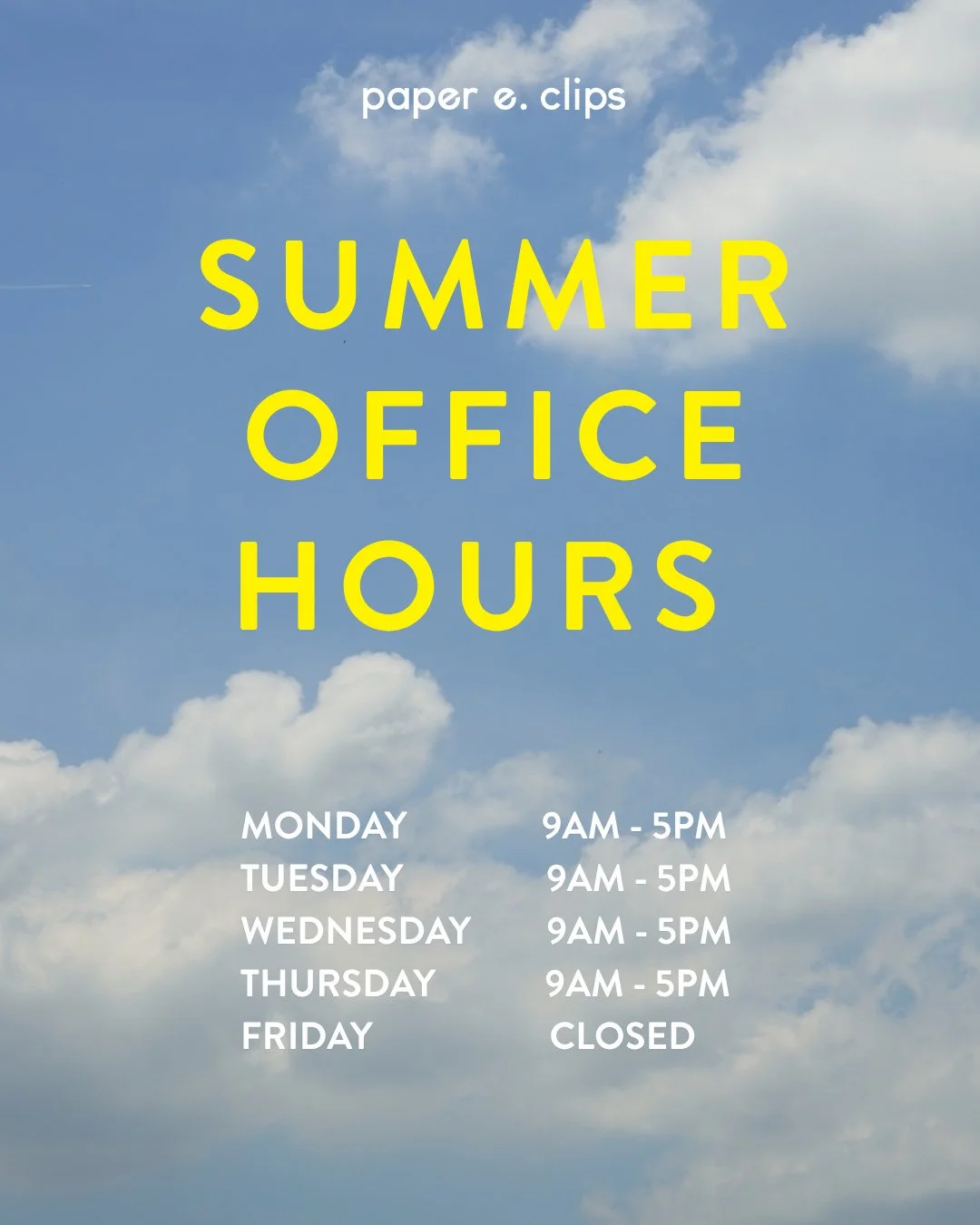 For the months of June and July, our office and warehouse will be closed on Fridays. Our summer office hours will be from 9:00 AM to 5:00 PM EST, Monday through Thursday.⁠
⁠
If have any questions regarding our summer hours, please do not hesitate to 