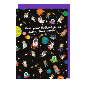 Colorful thank you card with a floral design and handwritten-style text