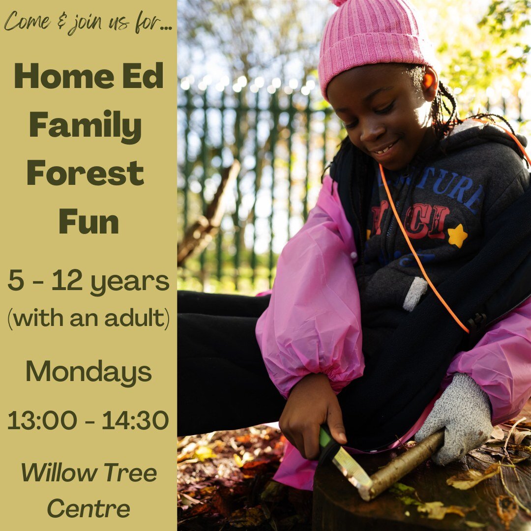 Some spaces still available for our Home Ed Forest School sessions on Mondays...

Come and have outdoor adventures with your child, meet other parents &amp; carers, and connect with nature in fun and meaningful ways together.

Experiences include:
- 