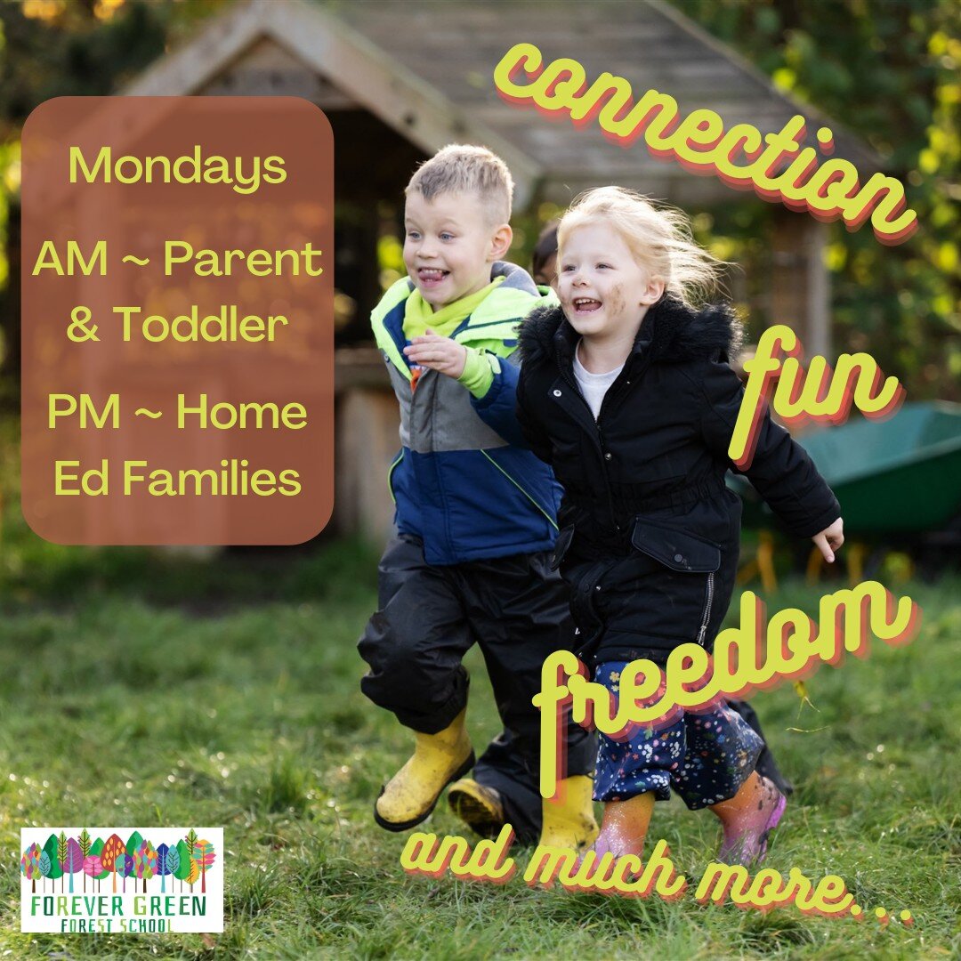 Still some availability for our Forest School sessions, starting next week&hellip;

~ Monday mornings 10:00 -11:30 (Parent &amp; Toddler session)
~ Monday afternoons 13:00 -14:30 (Home Ed Family Forest Fun for 5 to 12 year olds with a parent/carer)

