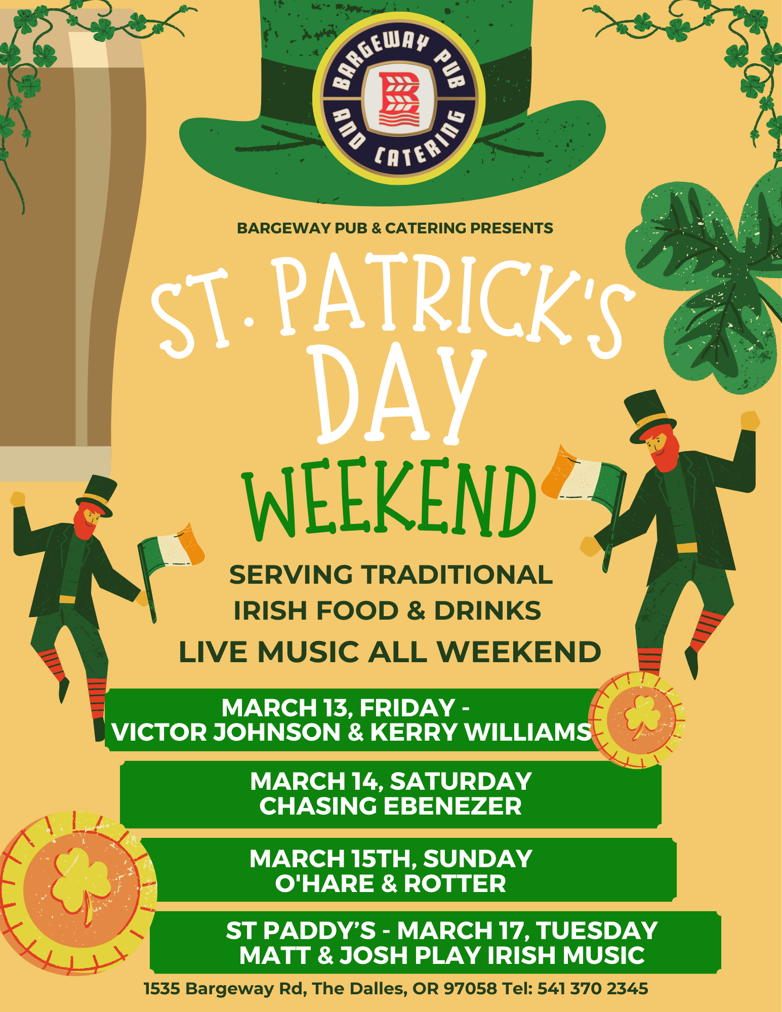 St Patricks Paddies Day in The Dalles Oregon 2026 Things to do