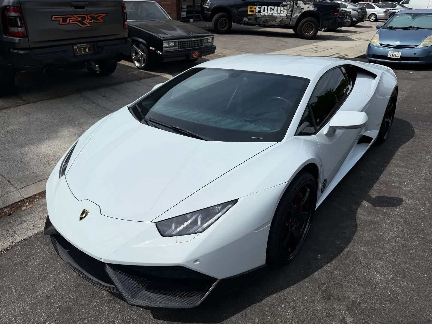 Huracan came in for PPF removal, full paint correction and full front end PPF topped off with some ceramic coating and @xpel front windshield ppf.. #ezw #eziewraps #lambo #lamborghini #huracan #xpel #ppf