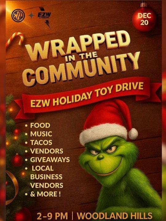 Dec.20th we are hosting a Toy drive to give back to the less fortunate! If you can&rsquo;t make it you can venmo us and we will buy and donate your toys!!! #ezw #eziewraps we appreciate everyone&rsquo;s help and donations, anything helps
