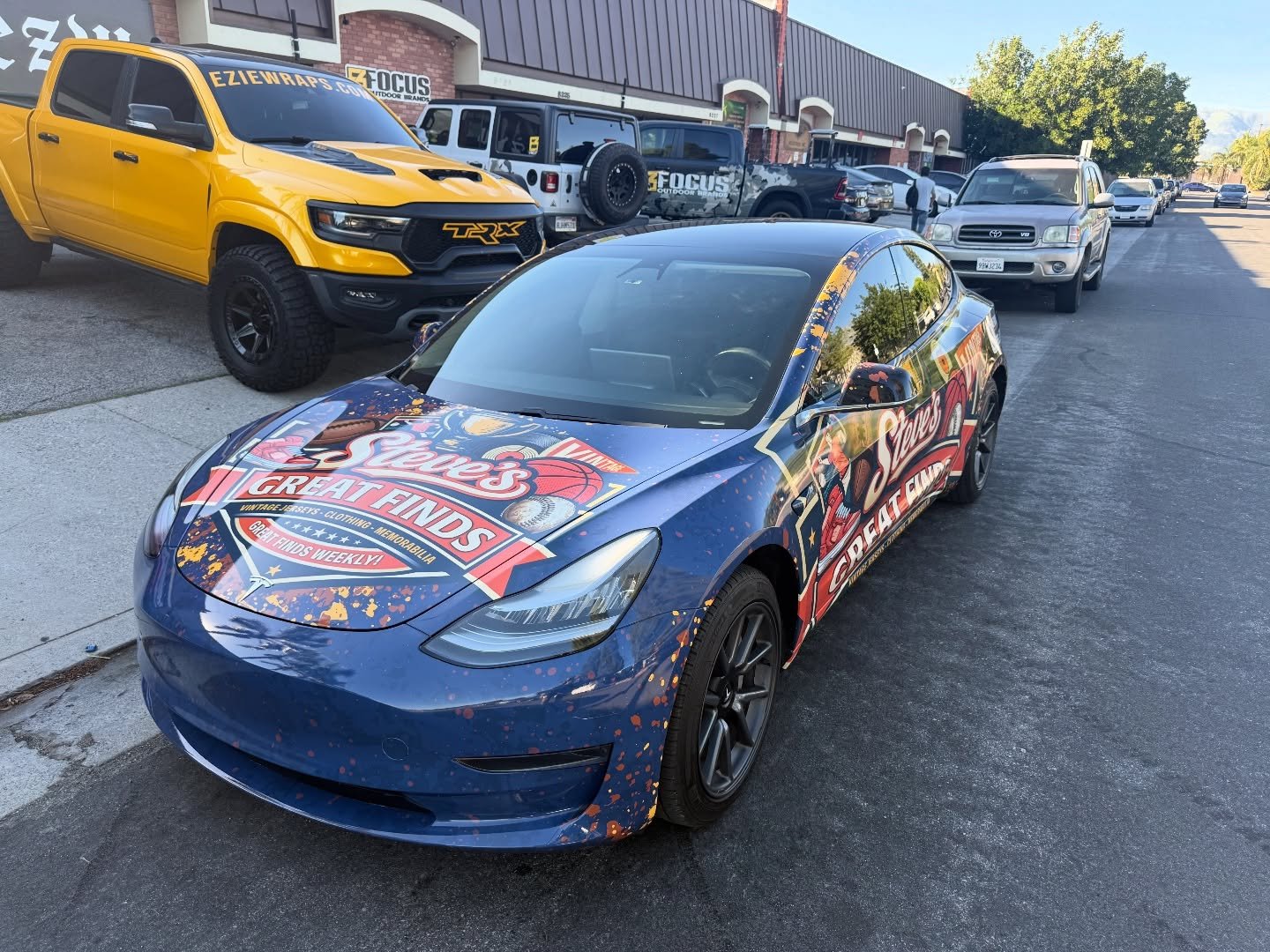 Fully designed, printed and installed in-house&hellip; get with the best&hellip; #ezw #eziewraps #teslawrap #ezwcreative
