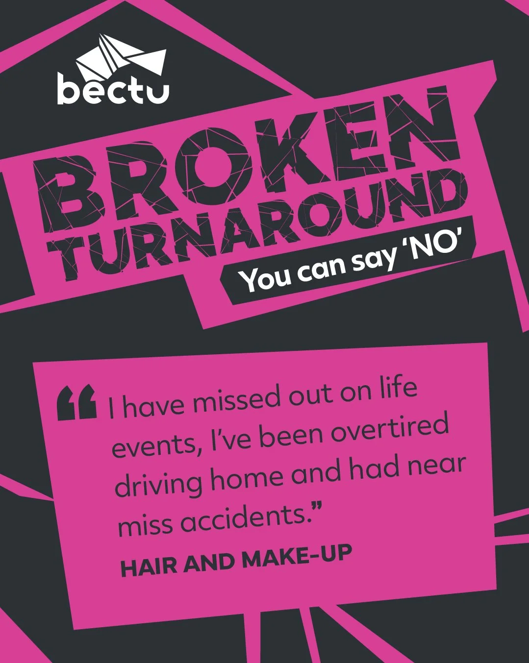 Broken Turnaround; we need safer working hours for Film &amp; TV workers.