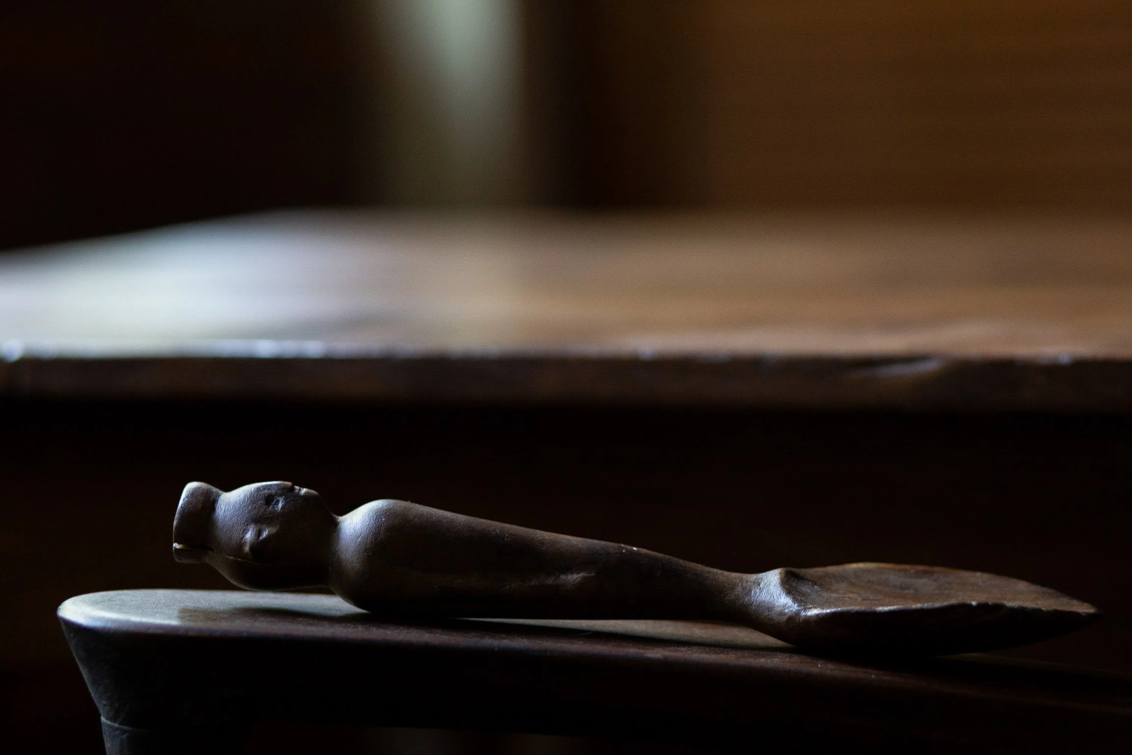 wooden spoon sumba indonesia featured on a wooden box