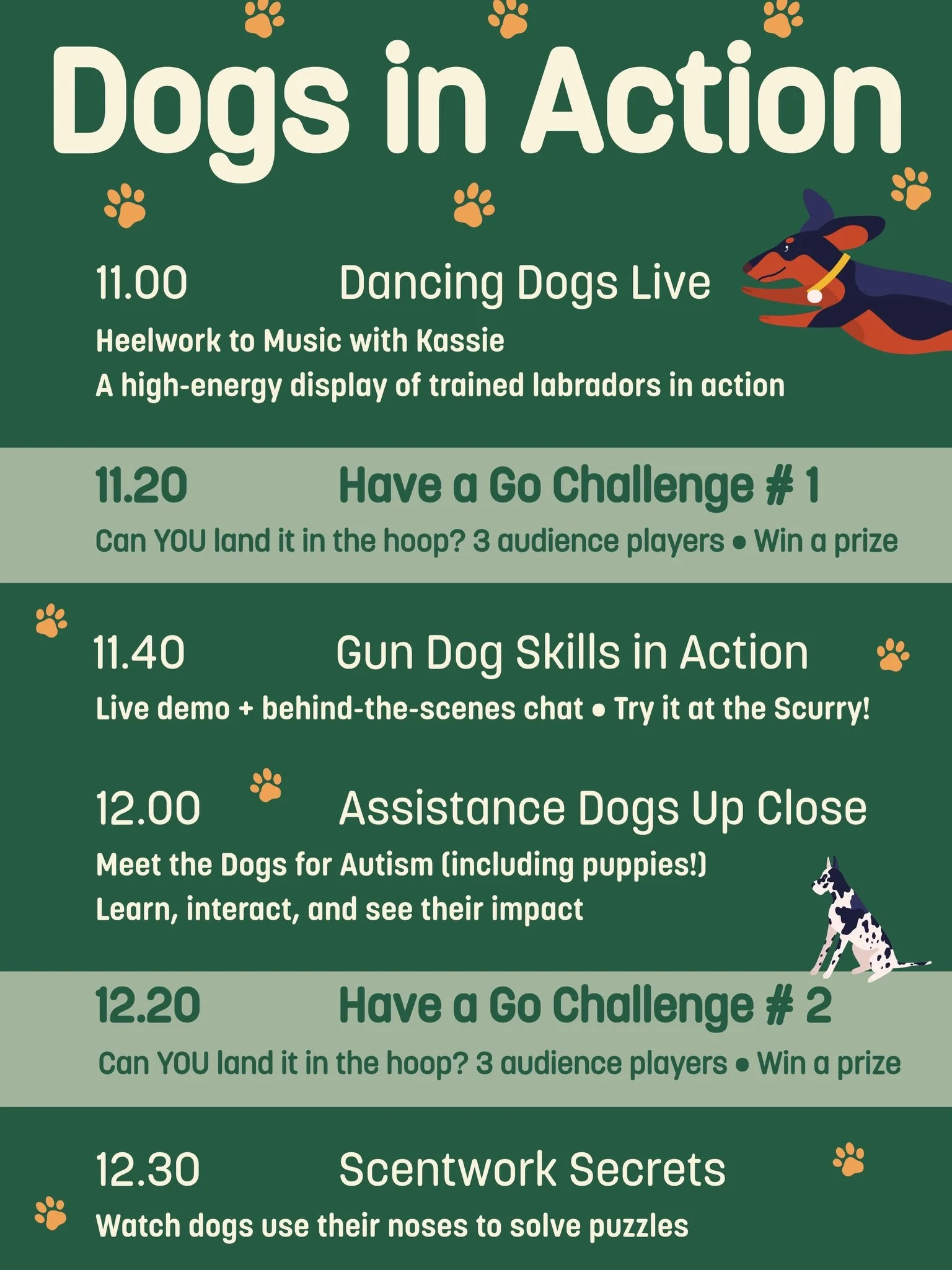 This is what your day looks like at Dogs Day Out&hellip;
From dancing dogs and agility demos&hellip;
to actually getting involved yourself (yes, prizes included 👀)

This isn&rsquo;t just something to watch &mdash; it&rsquo;s something to be part of.