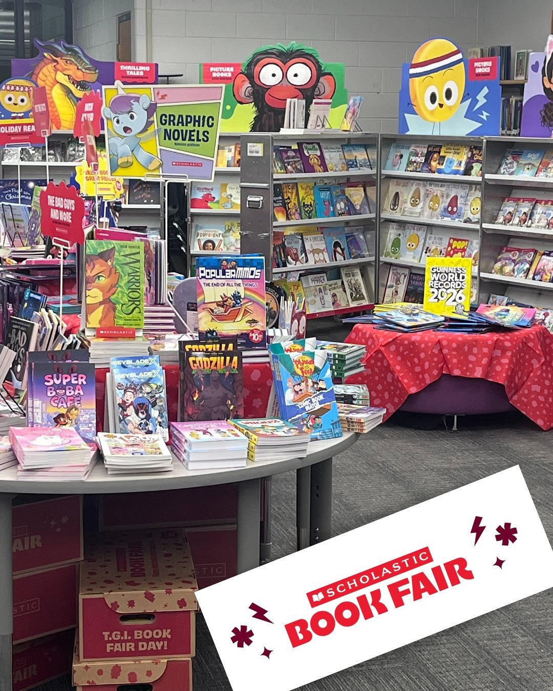 Hey Southmoor, the library is going to look a *little* different when you get here on Monday morning&hellip; 📚📚📚

The Book Fair is here! Through November 14th, your student can shop during their regular library time or at assigned times for their 