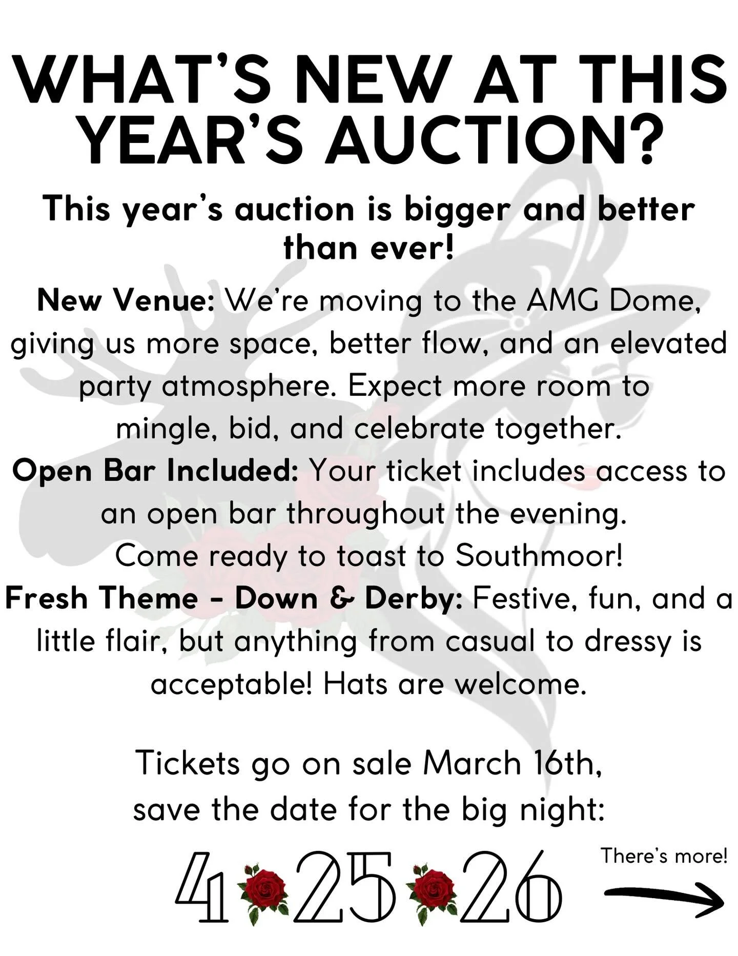 What&rsquo;s new at this year&rsquo;s auction? We&rsquo;re so glad you asked!

🎉 New Venue &mdash; The AMG Dome: We&rsquo;re moving to the&nbsp;AMG Dome (6295 Greenwood Plaza Blvd), giving us more space, better flow, and an elevated party atmosphere